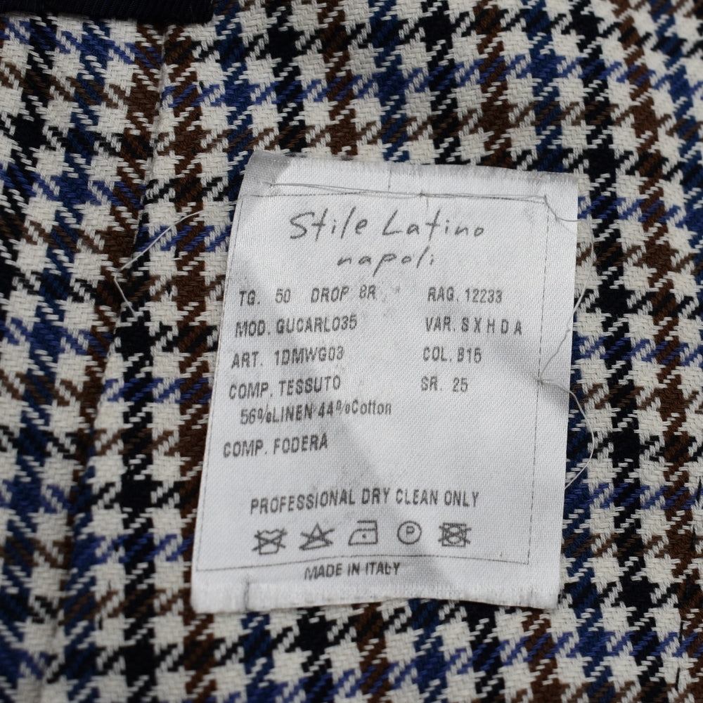 Multicolored Blazer made of Cotton/Linen (EU 50)