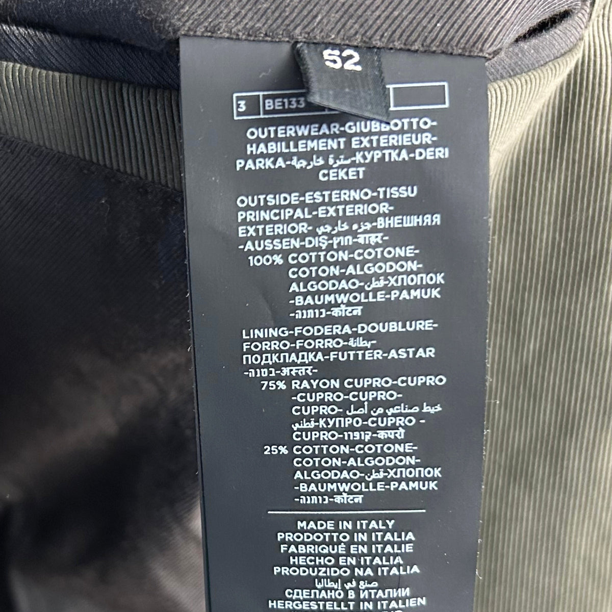 Tom Ford Cotton Twill Field Jacket Army Green (EU 52)