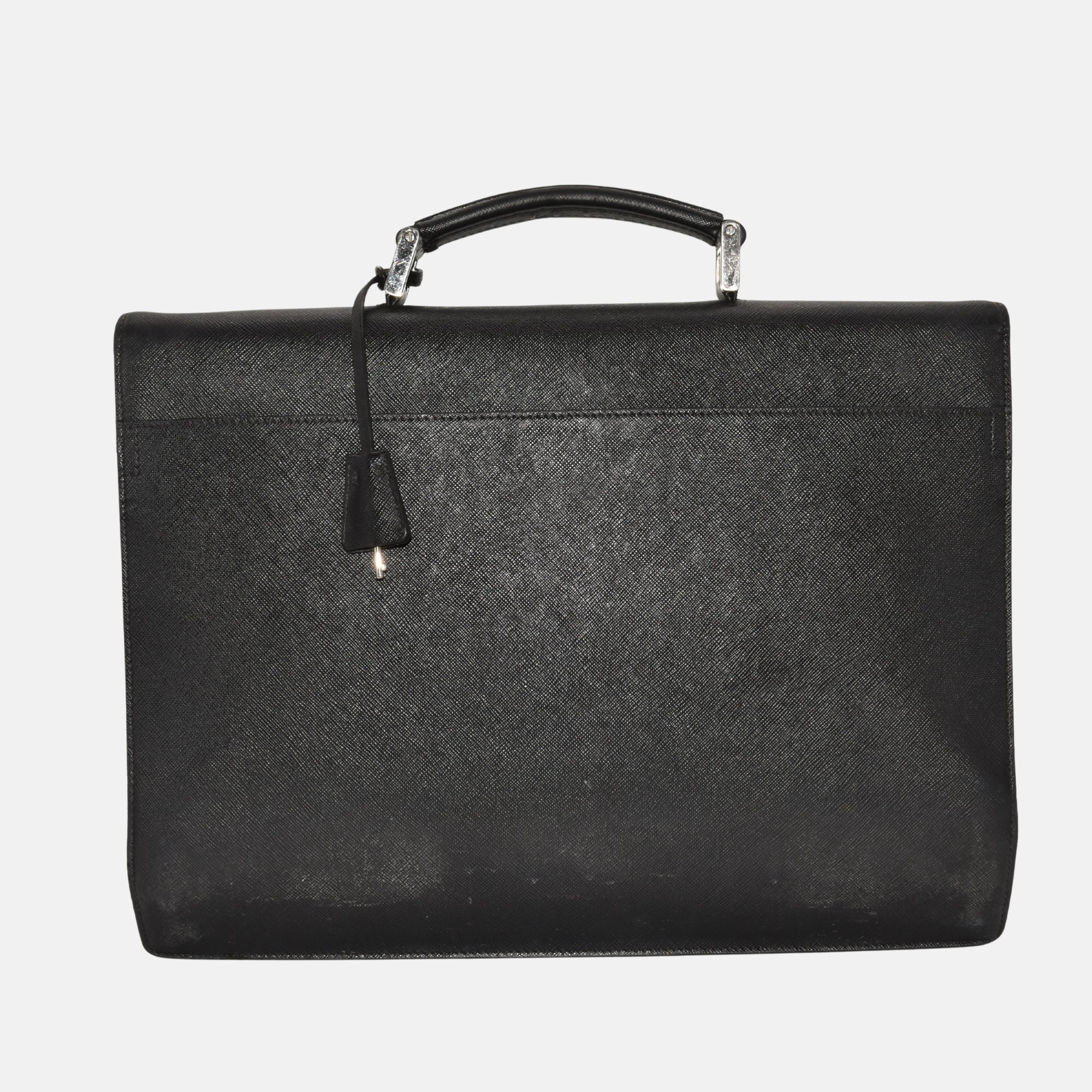 Black Briefcase made of Saffiano Leather