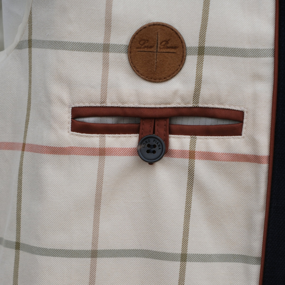 Blue Cotton "Martingala" Coat (M)