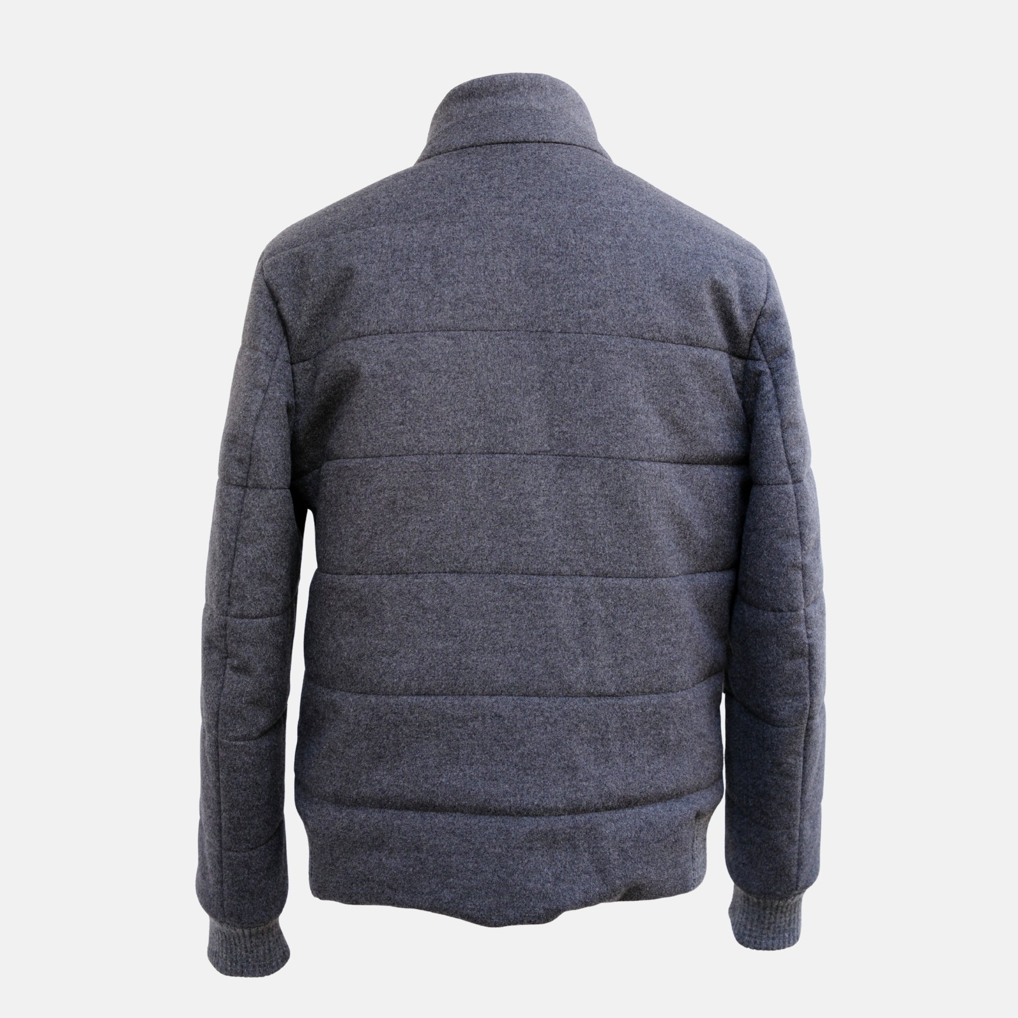 Gray Puffer Jacket made of Cashmere (M)