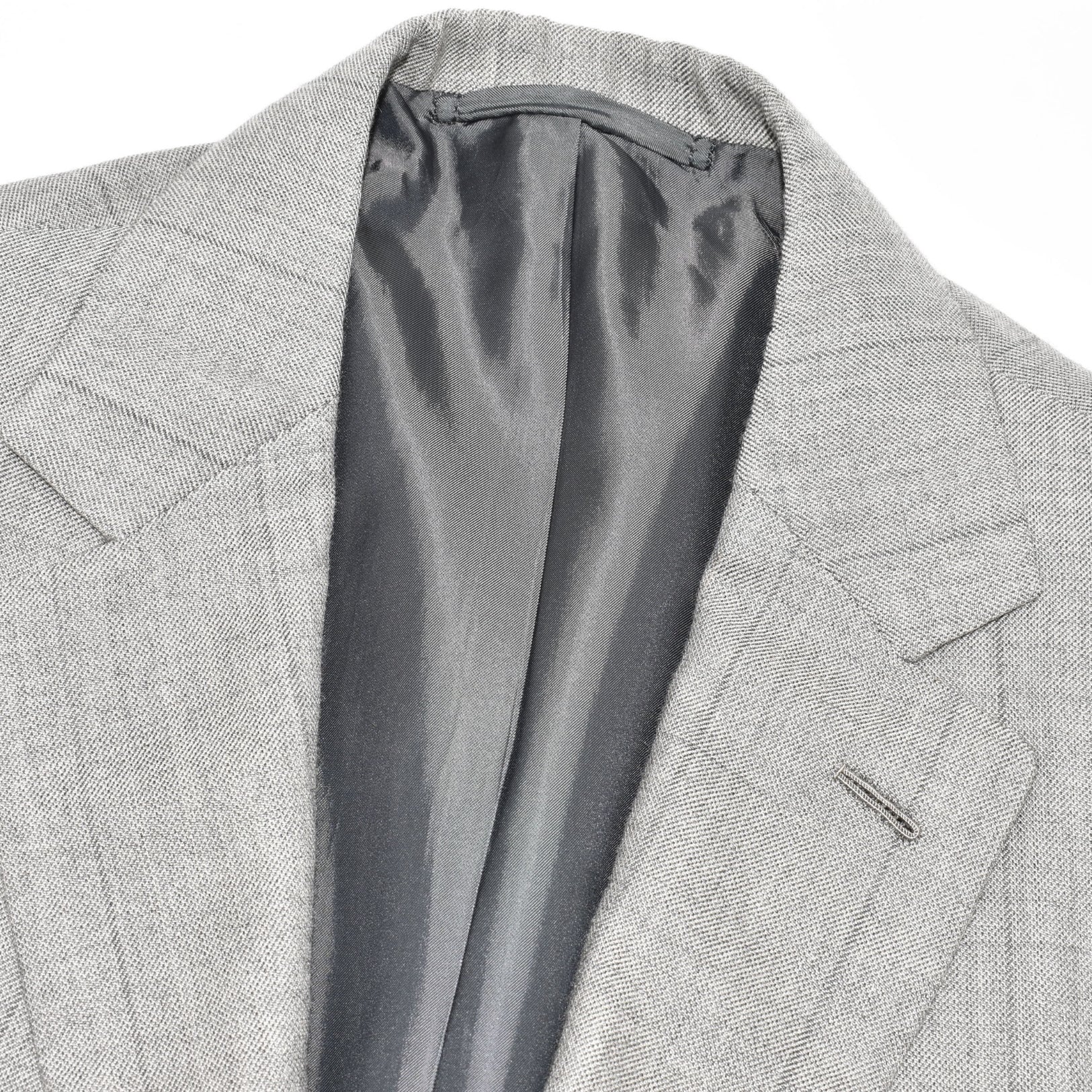 Grey Light Checked Cashmere Blazer (EU 50)