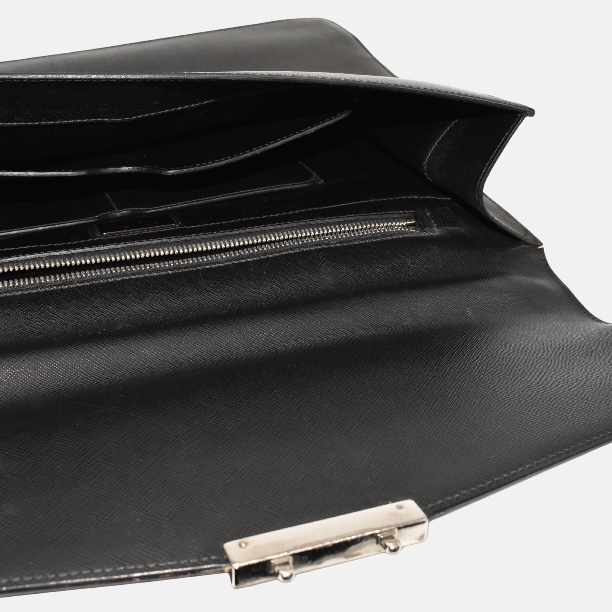 Black Briefcase made of Saffiano Leather