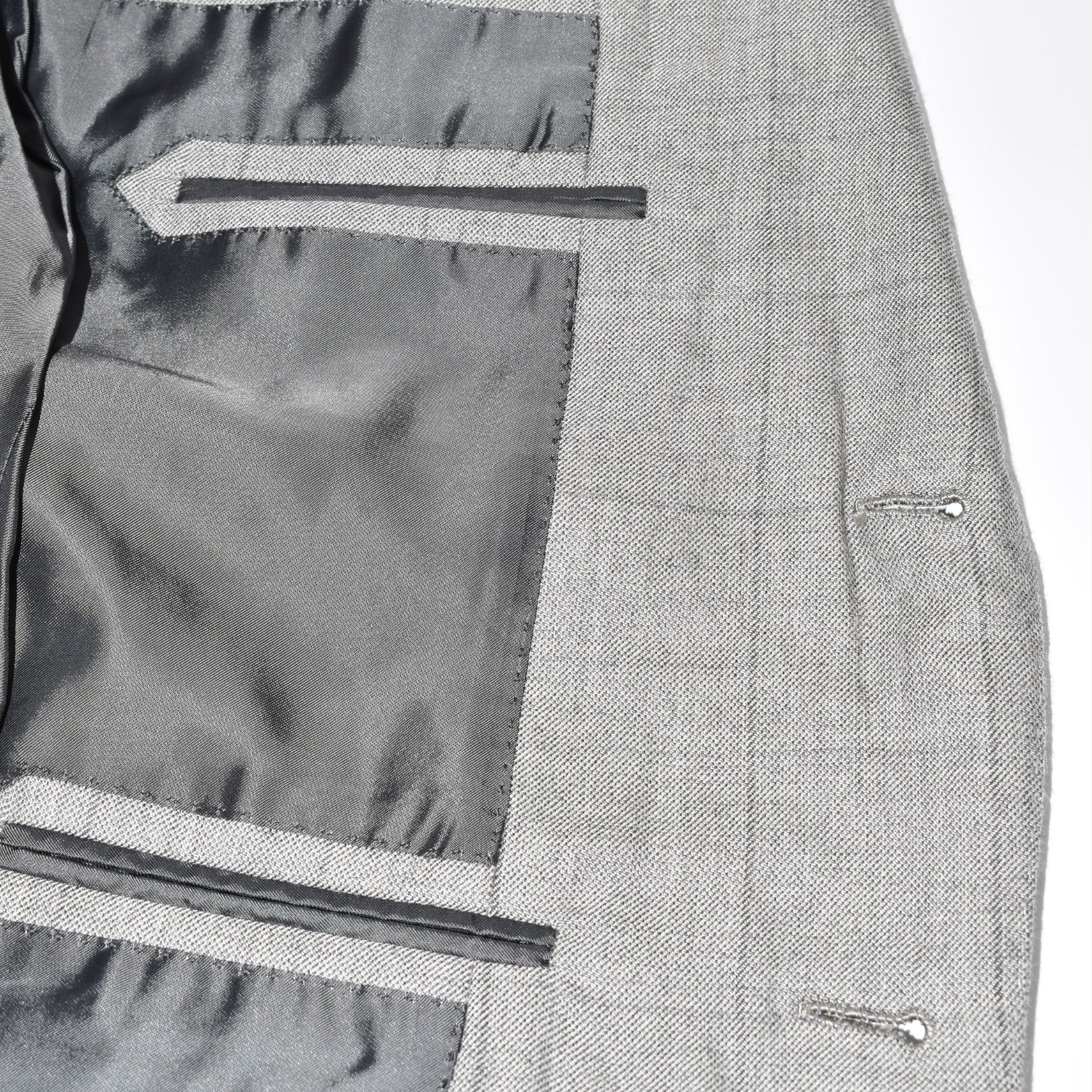 Grey Light Checked Cashmere Blazer (EU 50)