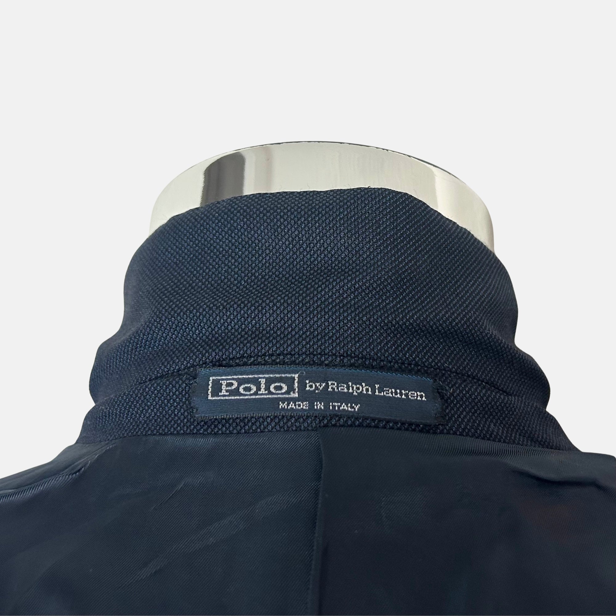 Navy Patterned Suit made of Virgin Wool (EU 48)