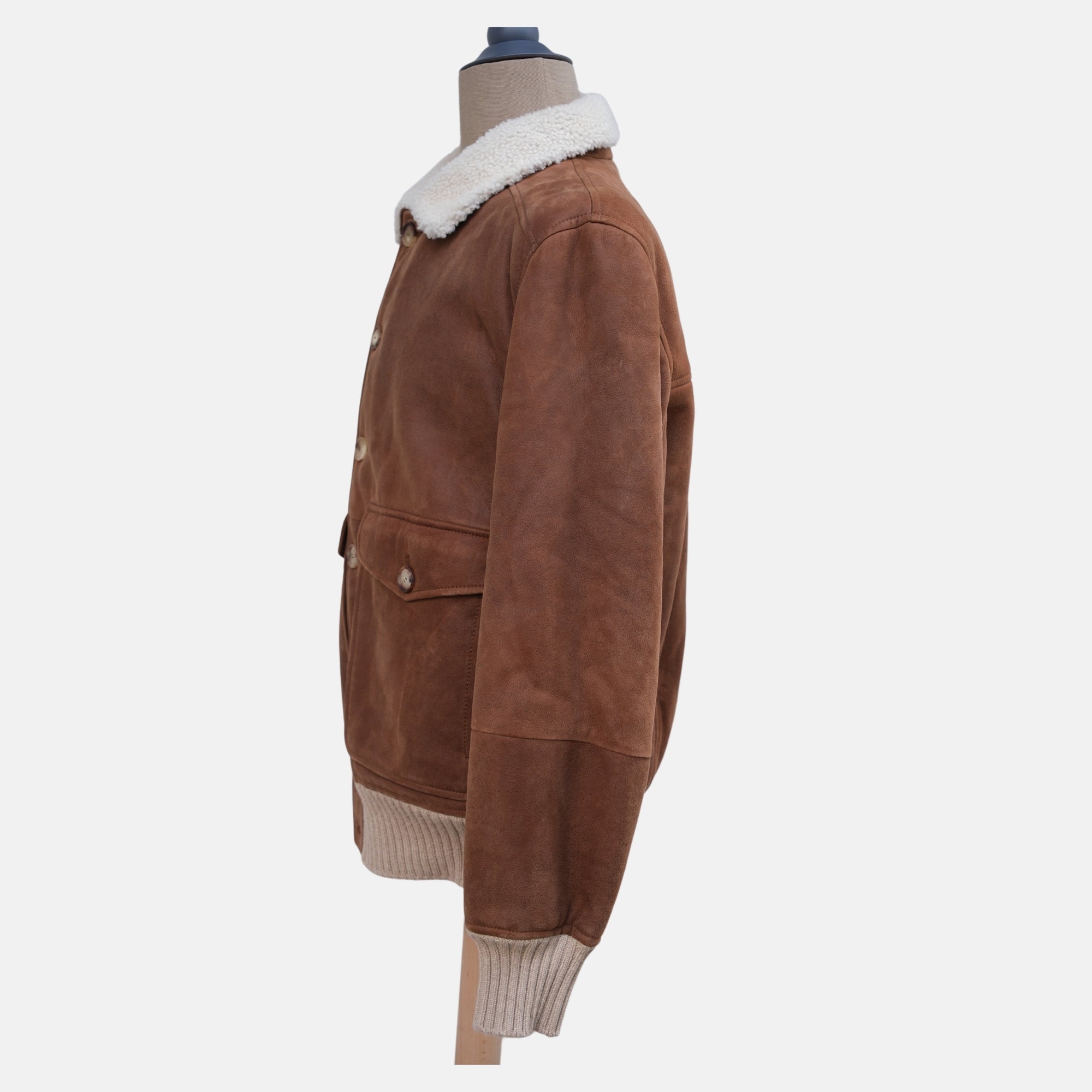 Brown Shearling Jacket (M)