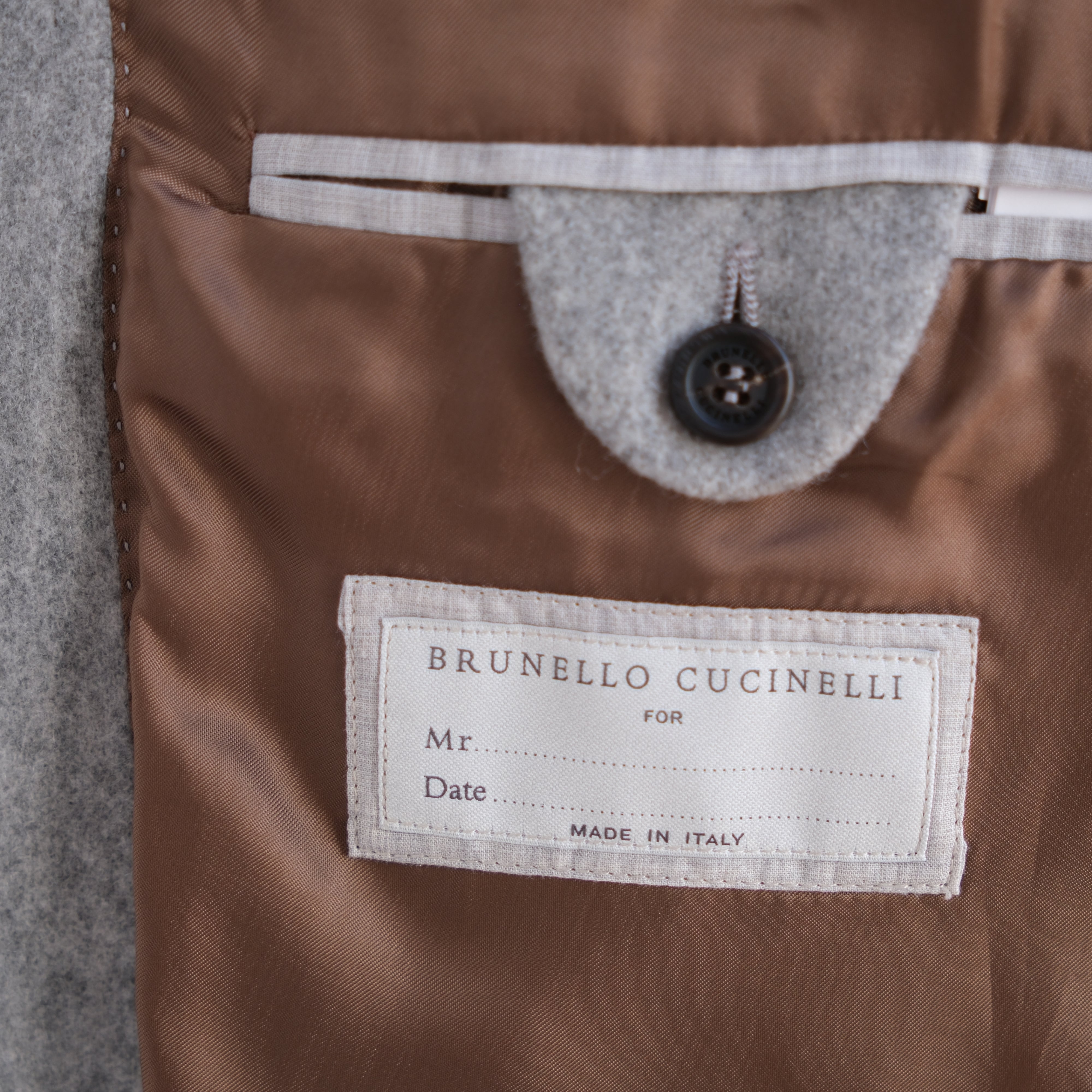 Grey Thick Cashmere Jacket (XXL)