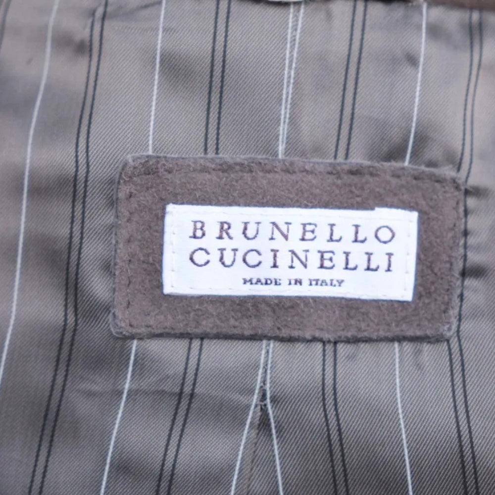 Grey Suede Fireman's Jacket (M)