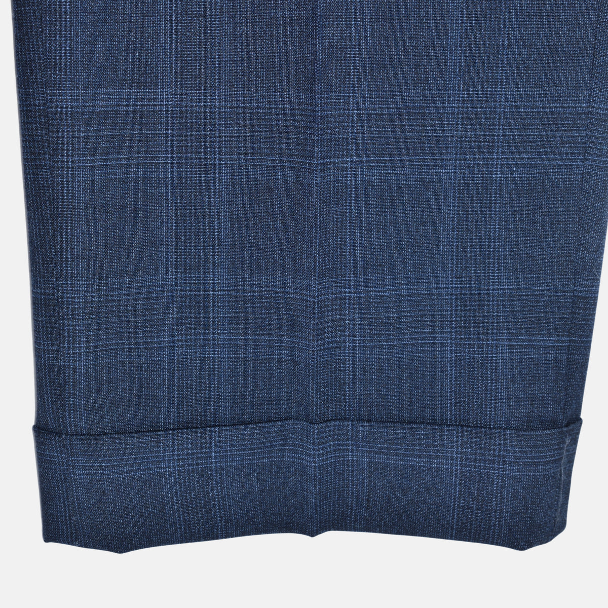 Blue Checkered Suit made of Polyester/Wool (EU 50)