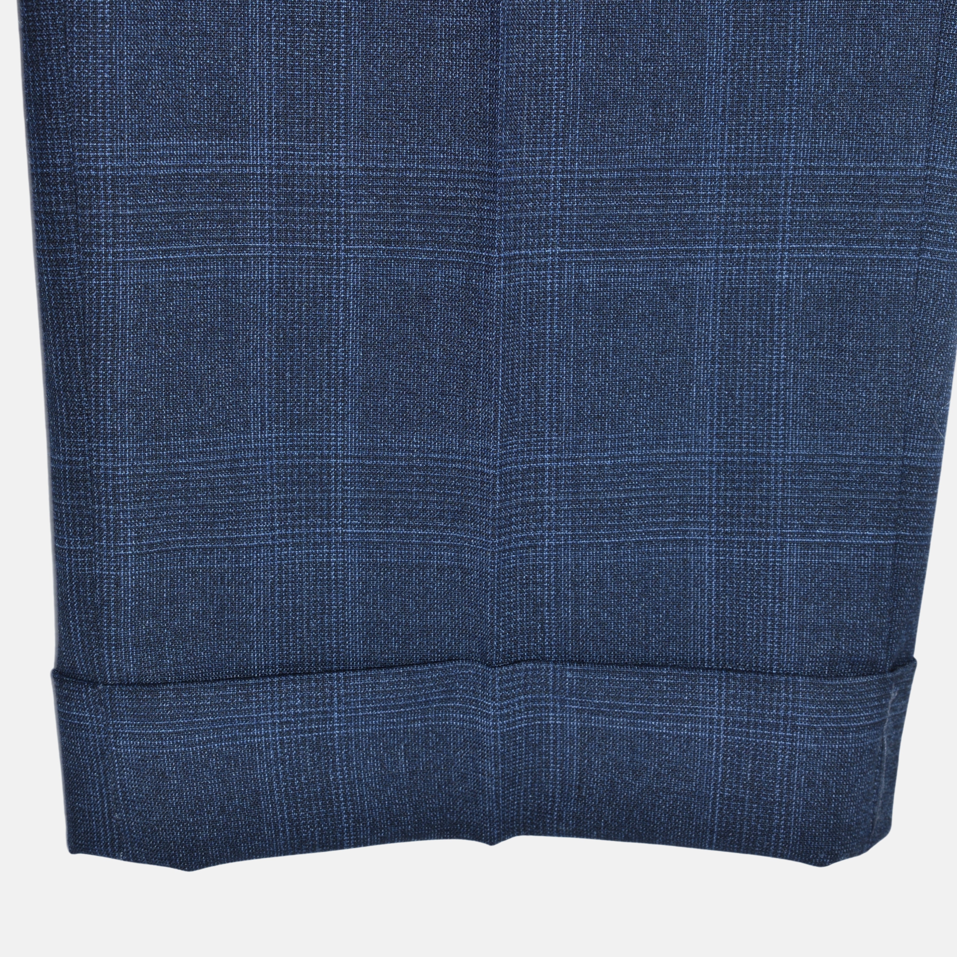 Blue Checkered Suit made of Polyester/Wool (EU 50)