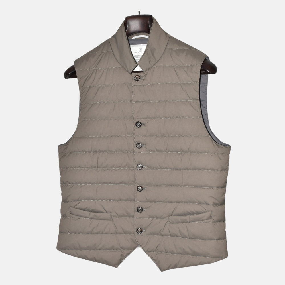Brown Down Vest (L)