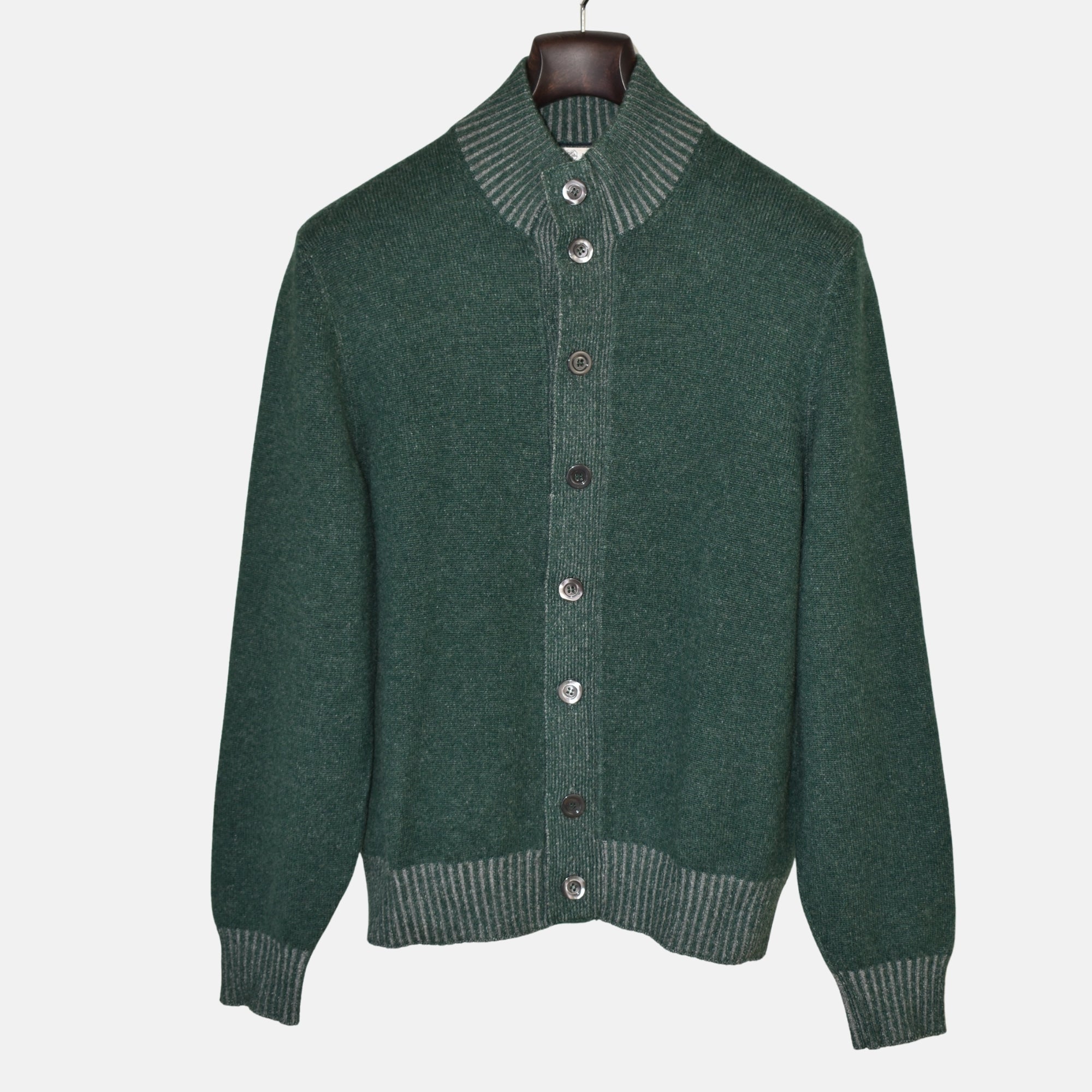 Green Cashmere Cardigan (EU 50)