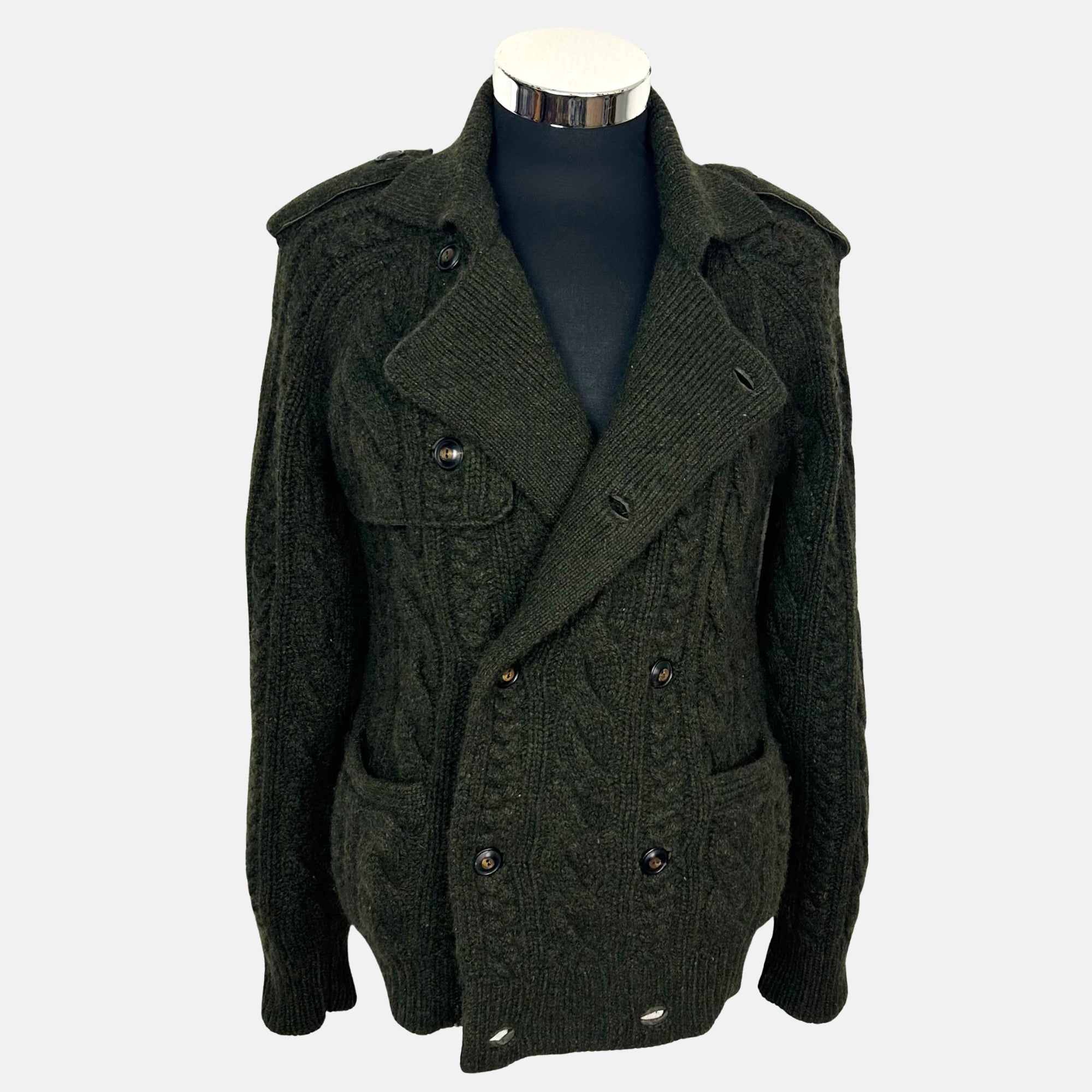 Green Cardigan made of Cashmere (S)
