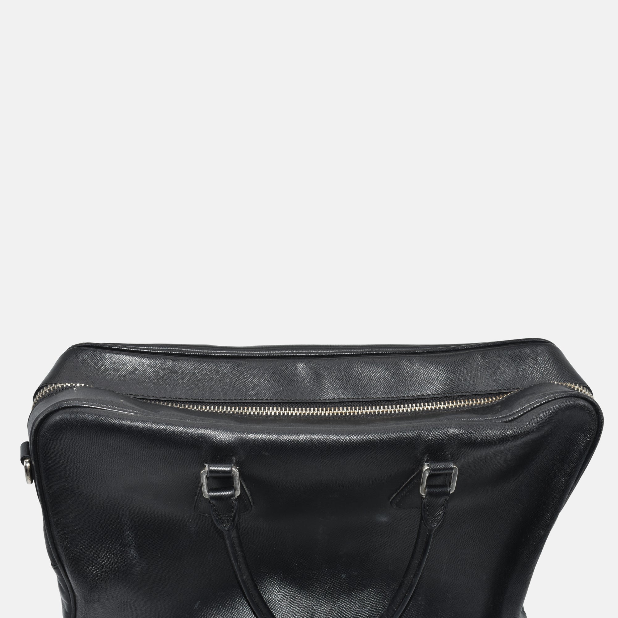 Black Briefcase made of Leather