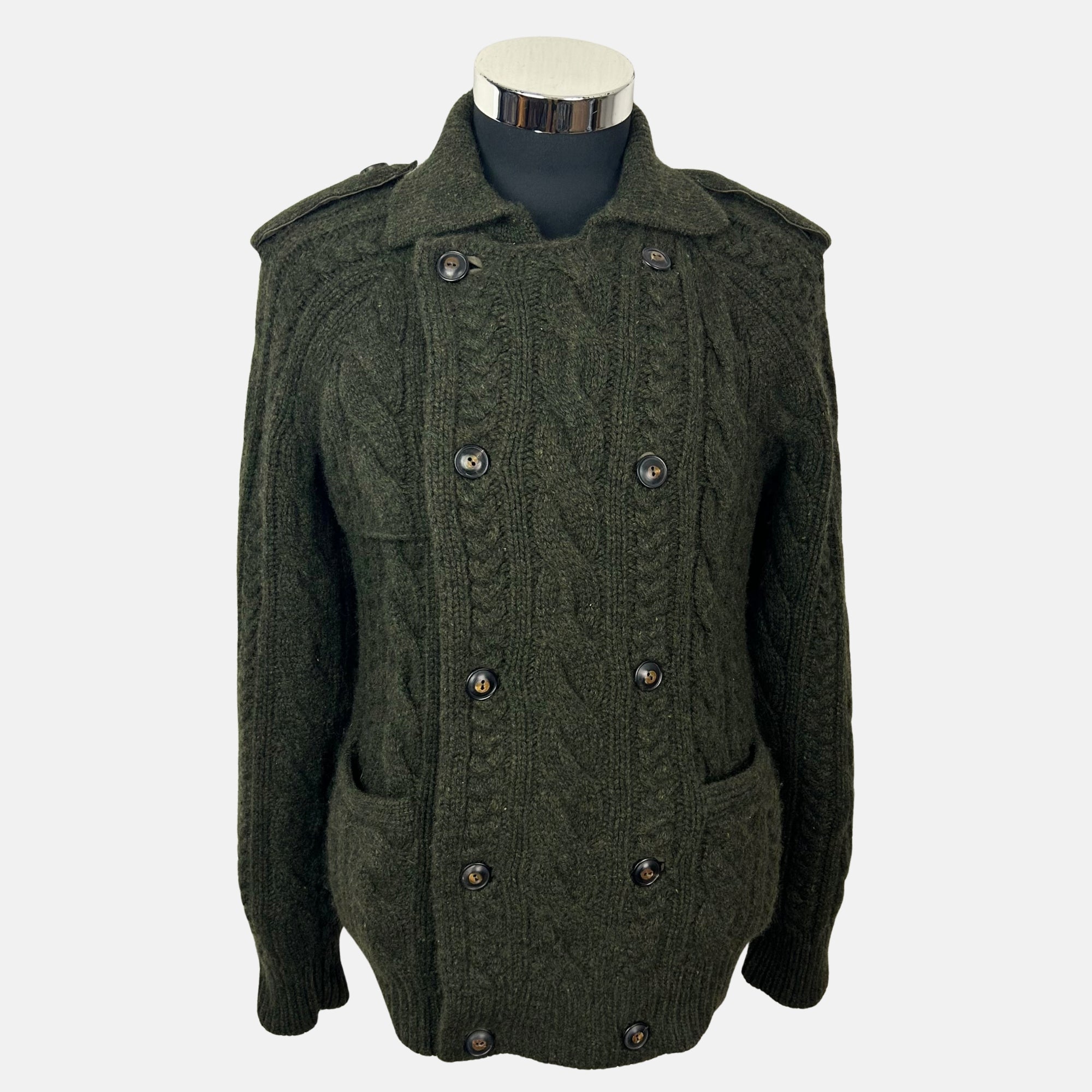 Green Cardigan made of Cashmere (S)