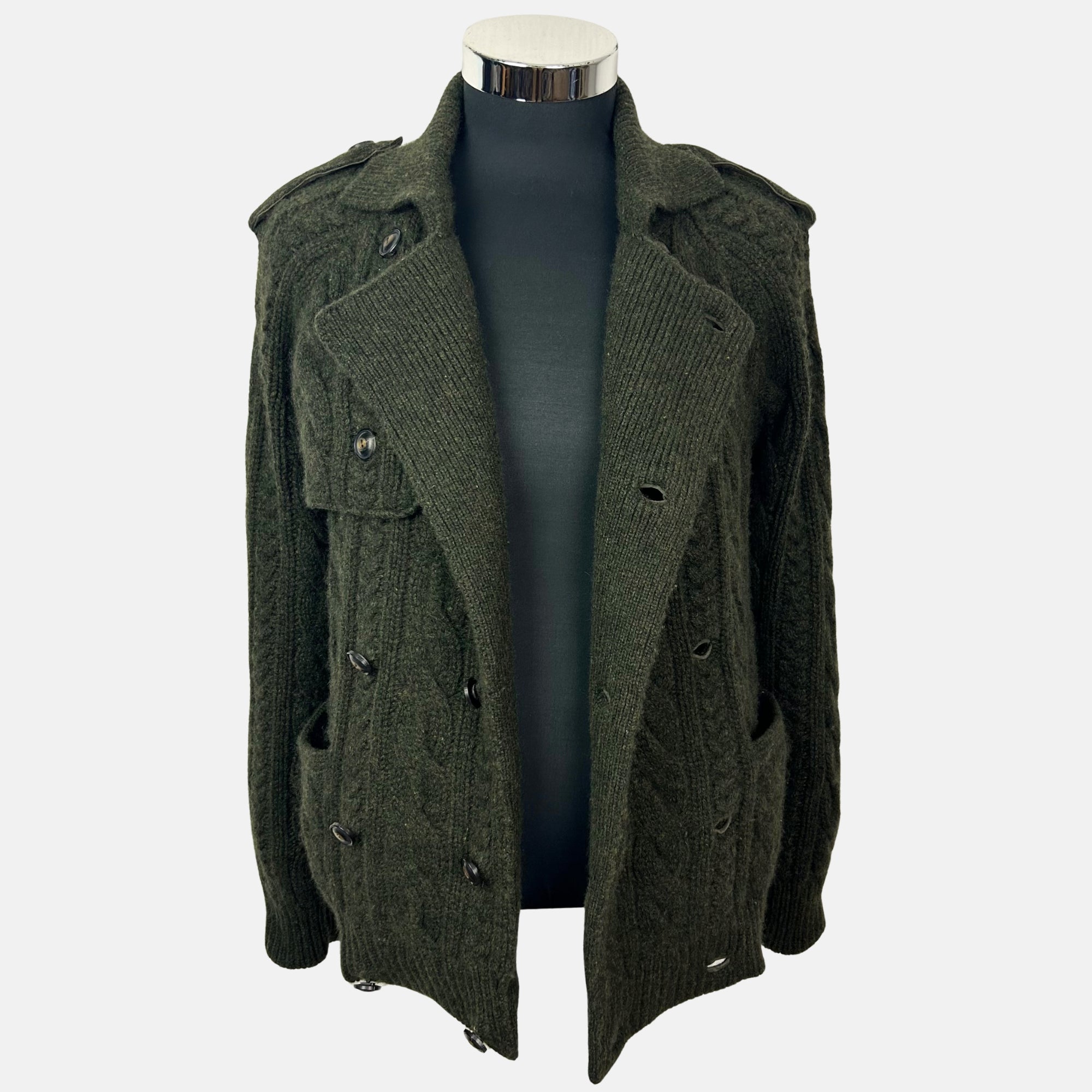 Green Cardigan made of Cashmere (S)