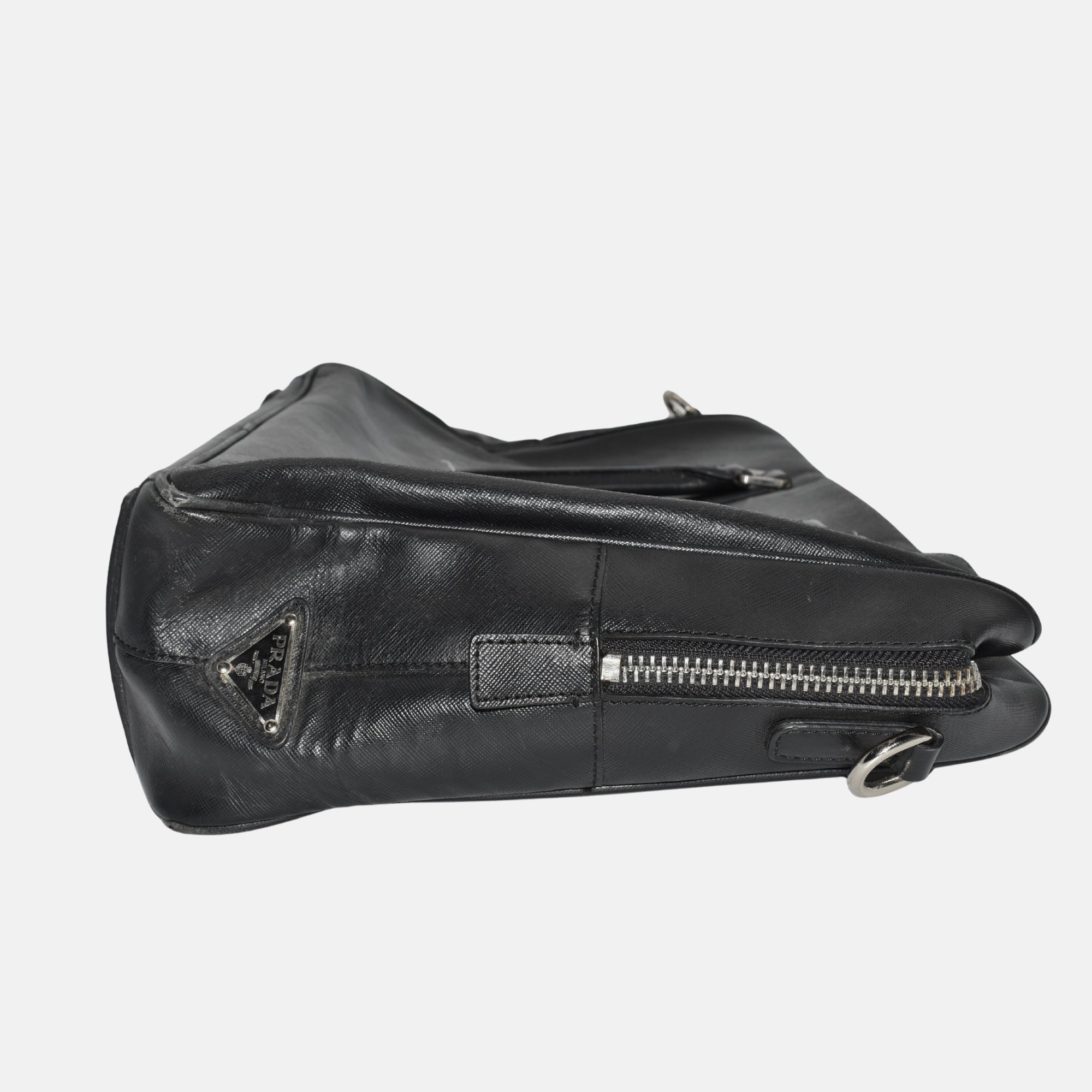 Black Briefcase made of Leather