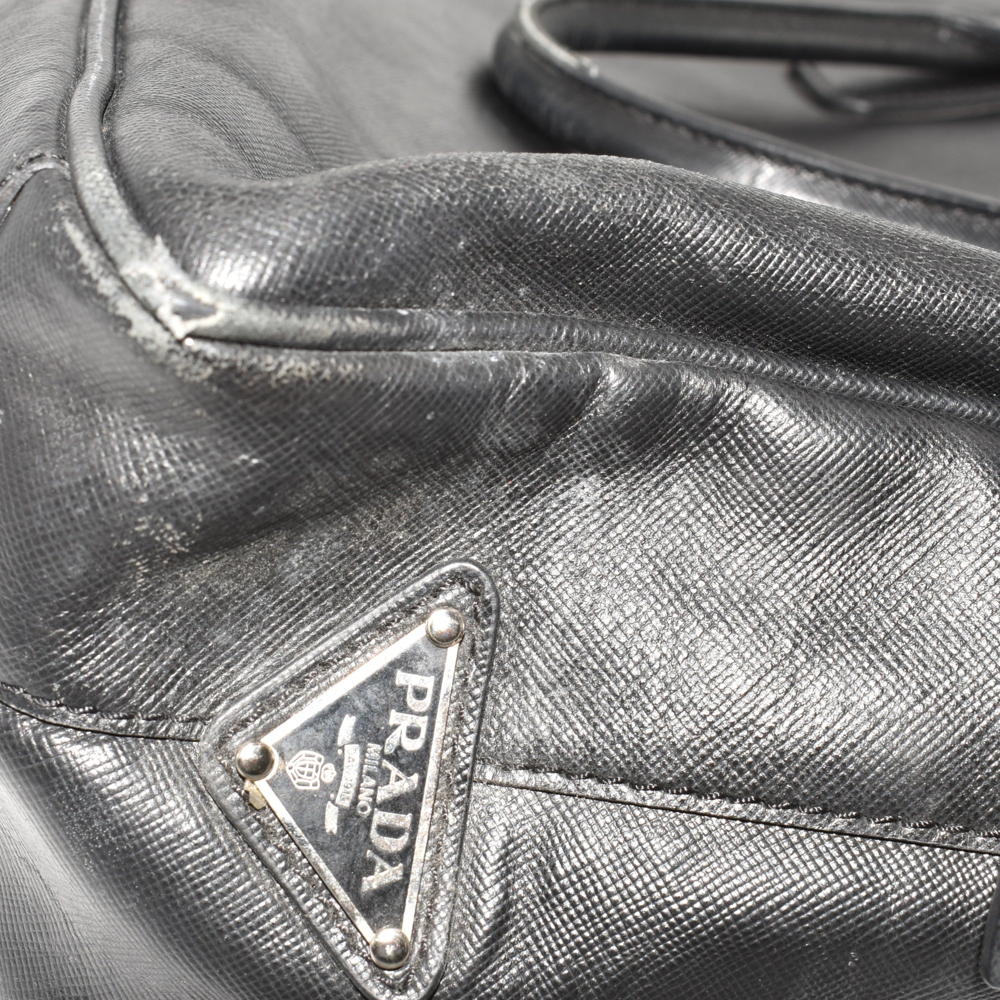 Black Briefcase made of Leather