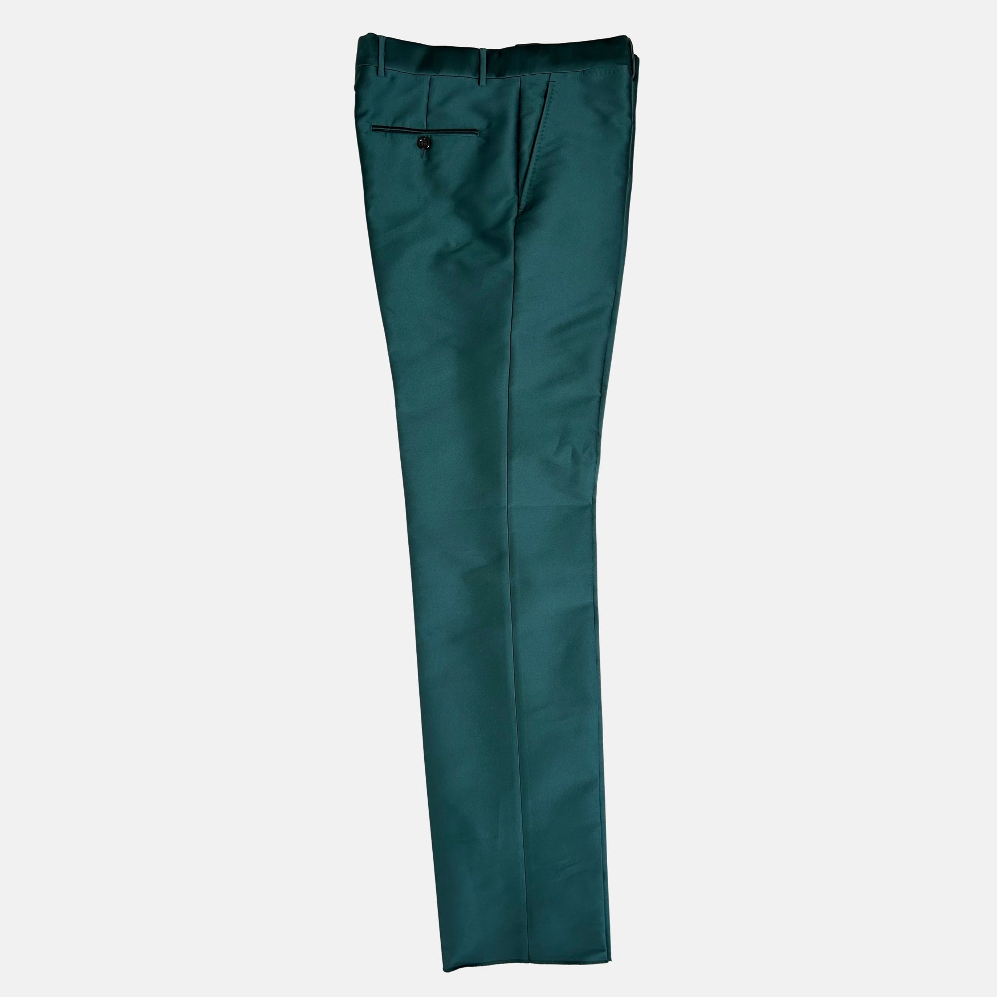 Green Pants made of Polyester/Silk (EU 48, EU 50)