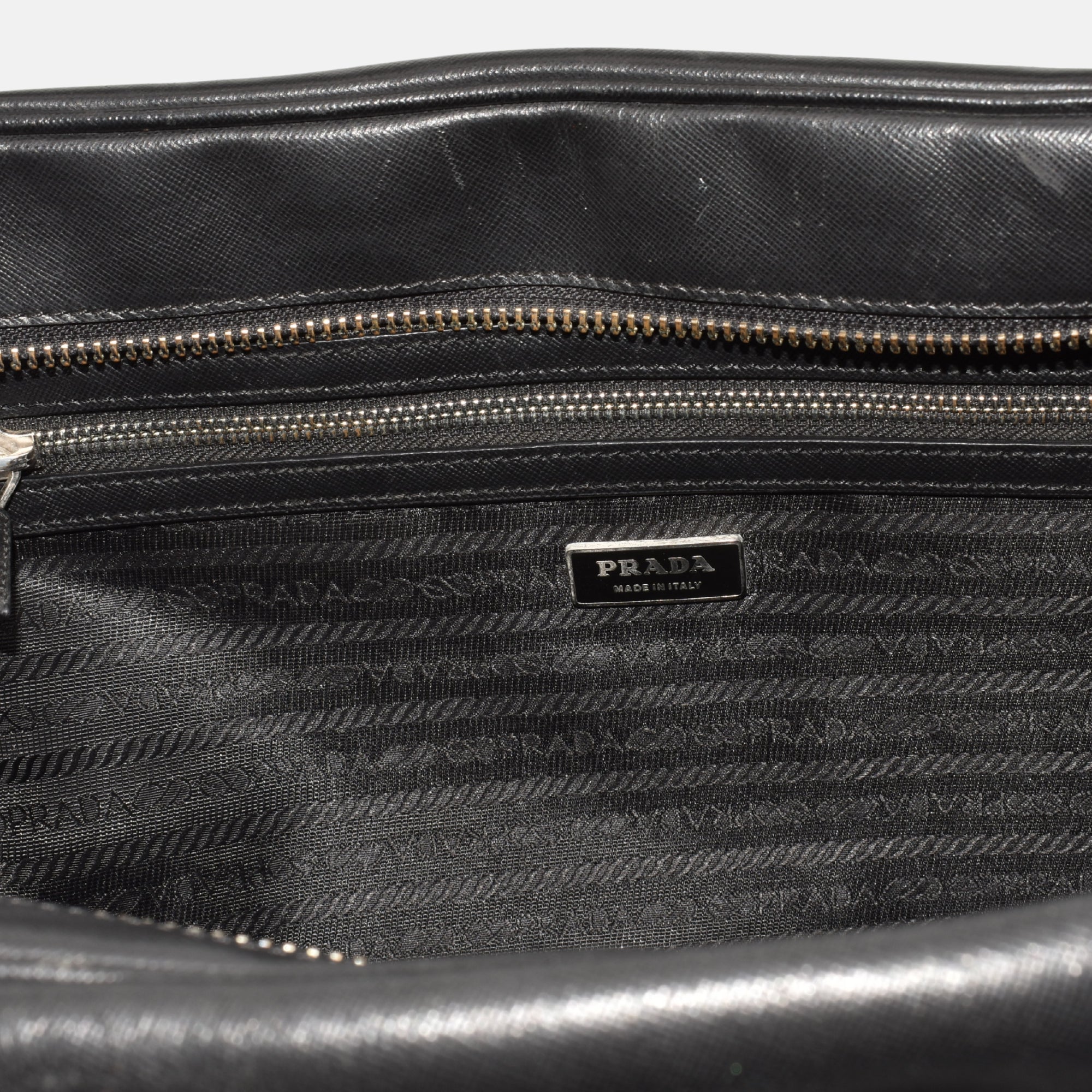 Black Briefcase made of Leather