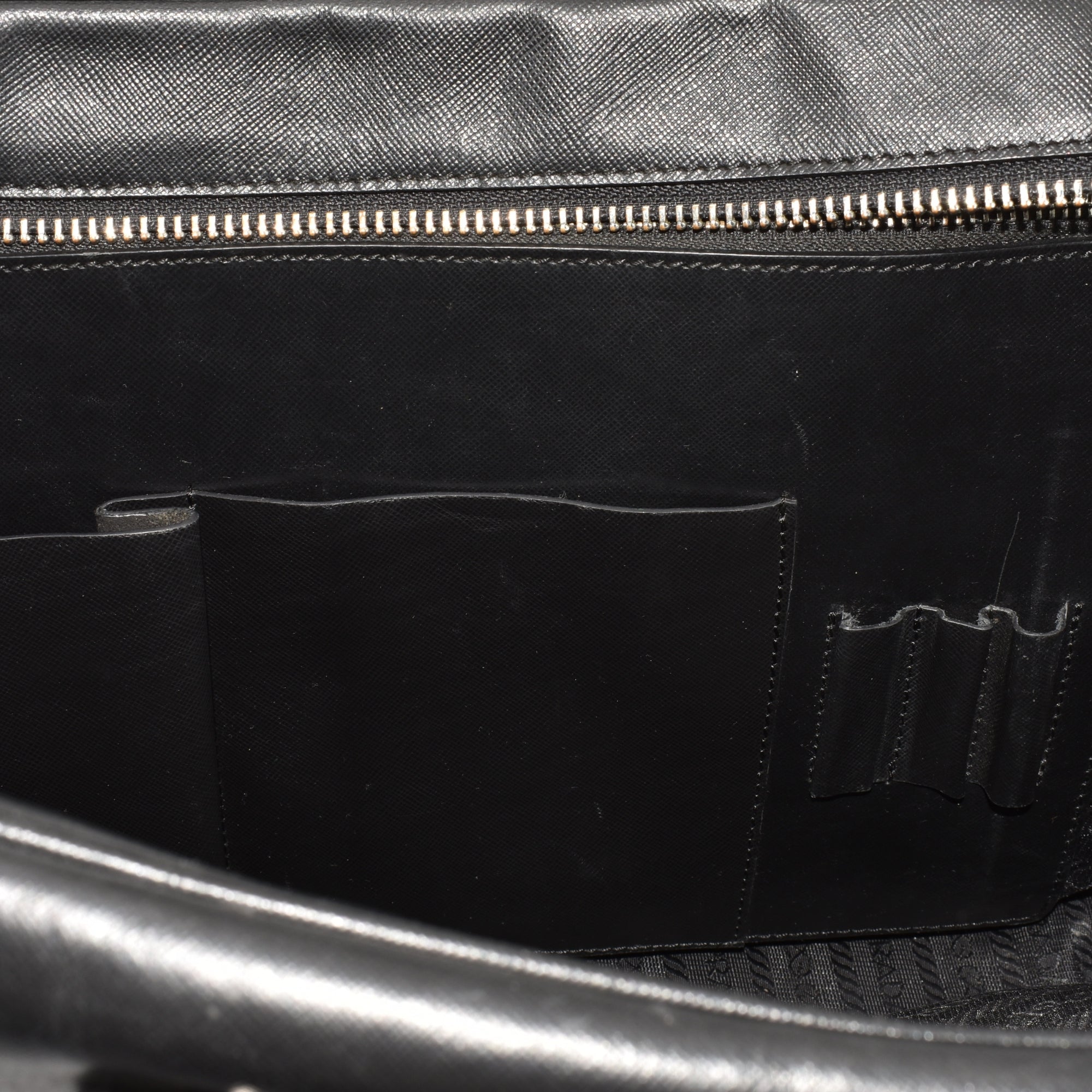 Black Briefcase made of Leather