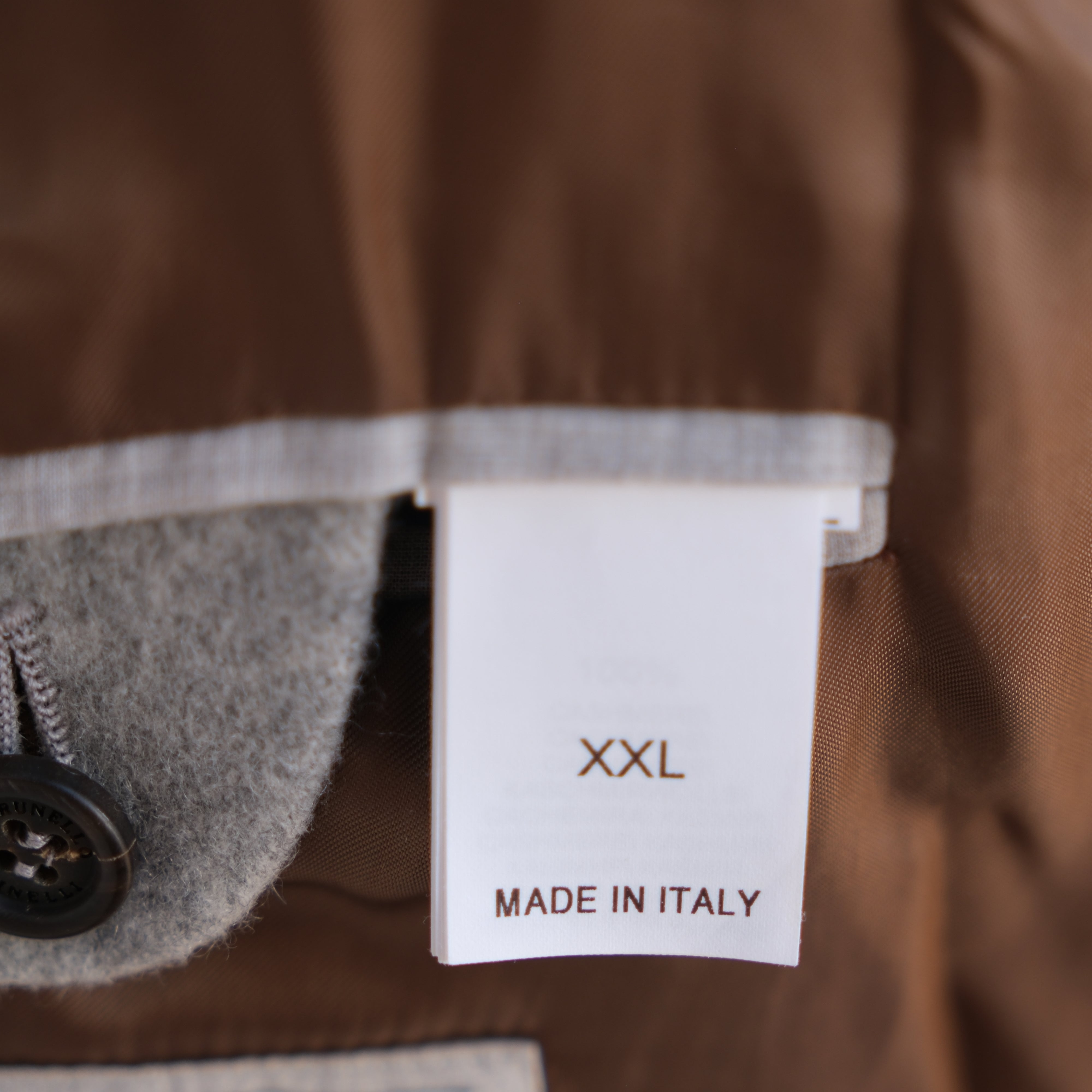 Grey Thick Cashmere Jacket (XXL)