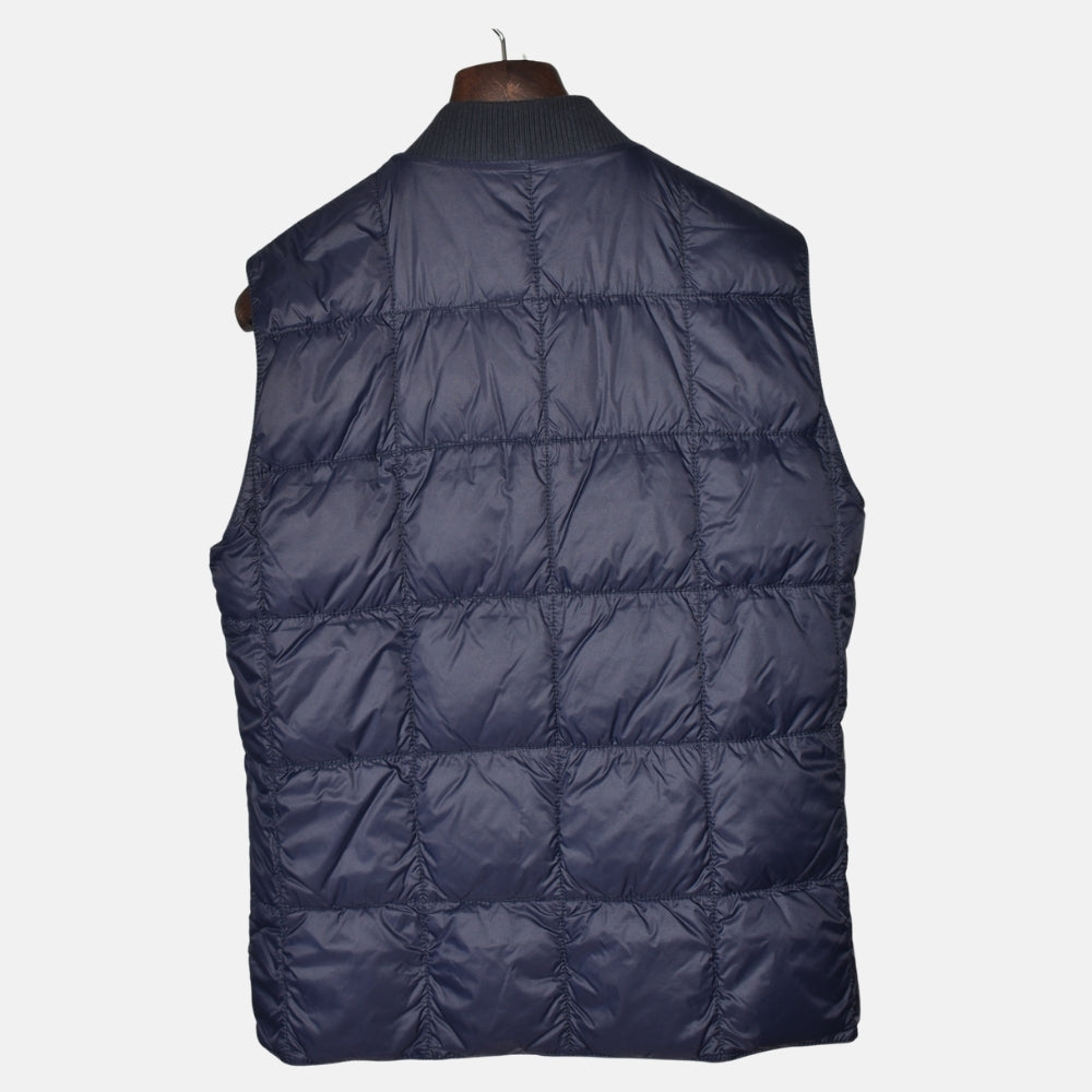 Olive Reversible Suede Down Vest (M)