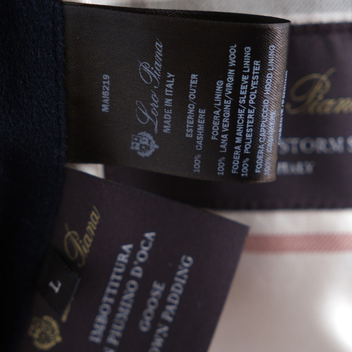 Loro Piana C.O.L.D. Fillmore Cashmere Puffer Coat Navy (L)