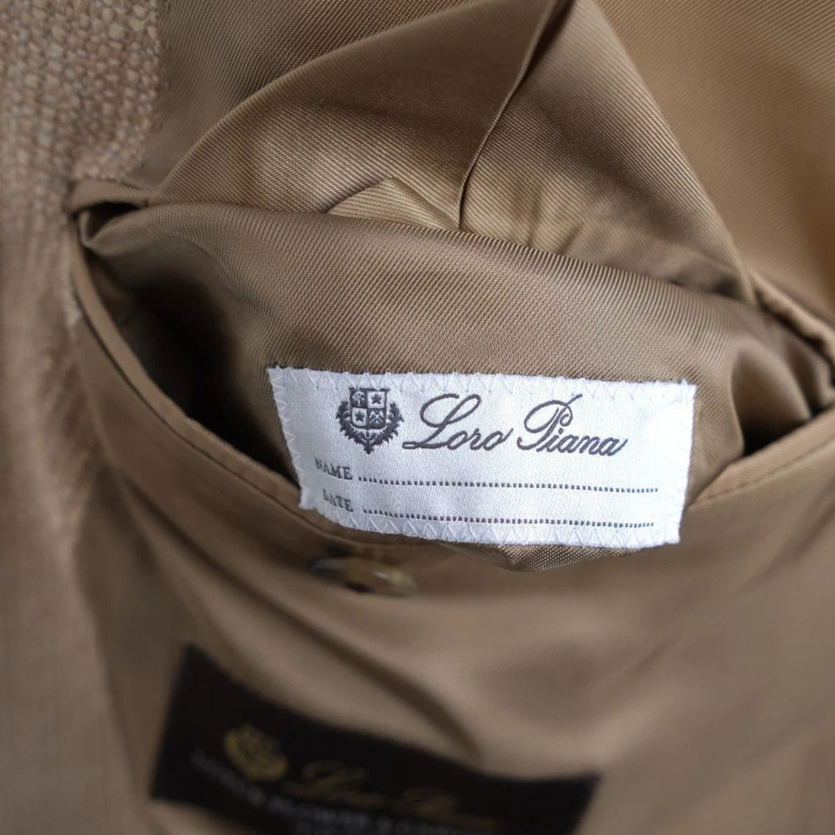 Loro Piana Lotus Flower Double-Breasted Jacket Beige (EU 54)
