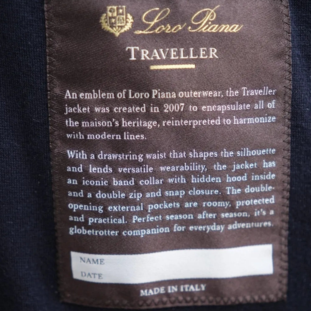 Navy Blue Cashmere Lined "Traveller" Jacket