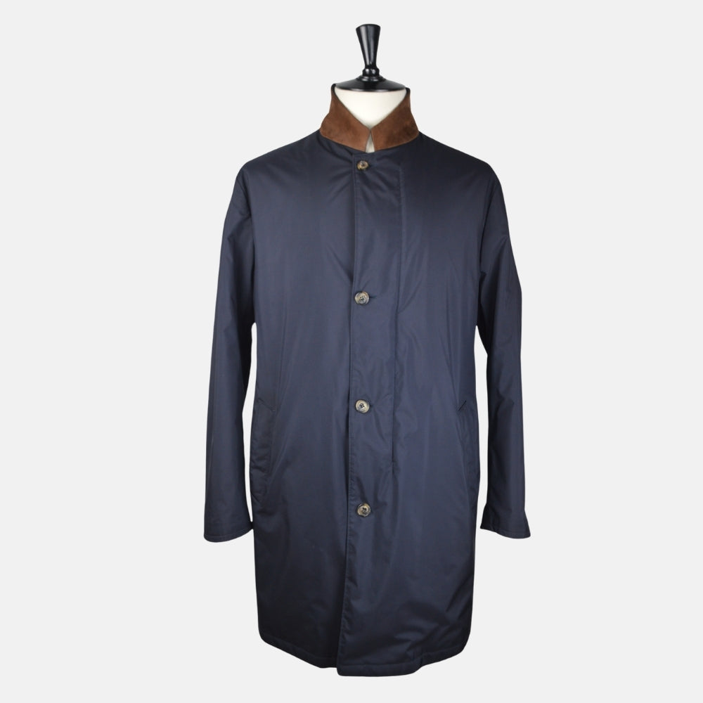 Navy Blue Sebring Coat with Cashmere Lining (XXL)