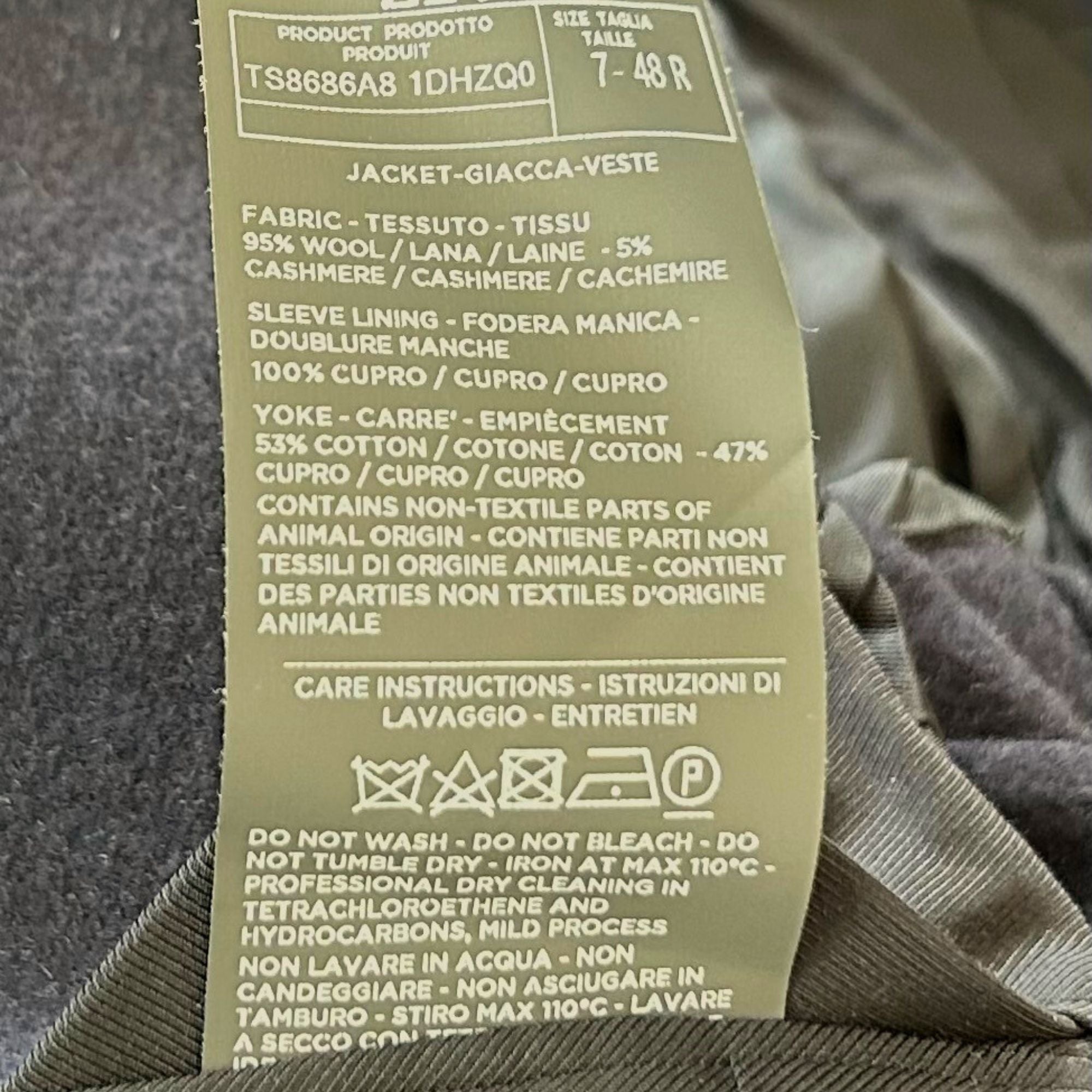 Navy Jacket made of Wool/Cashmere (EU 48)