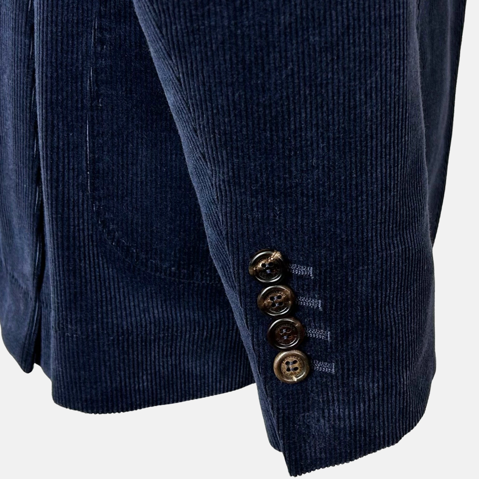 Navy Corduroy Suit made of Cotton/Cashmere (EU 44)