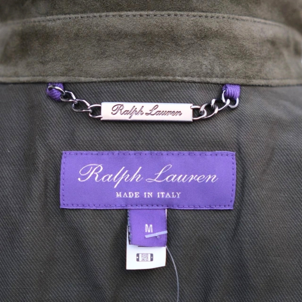 Forest Green Overshirt made of Suede (M)