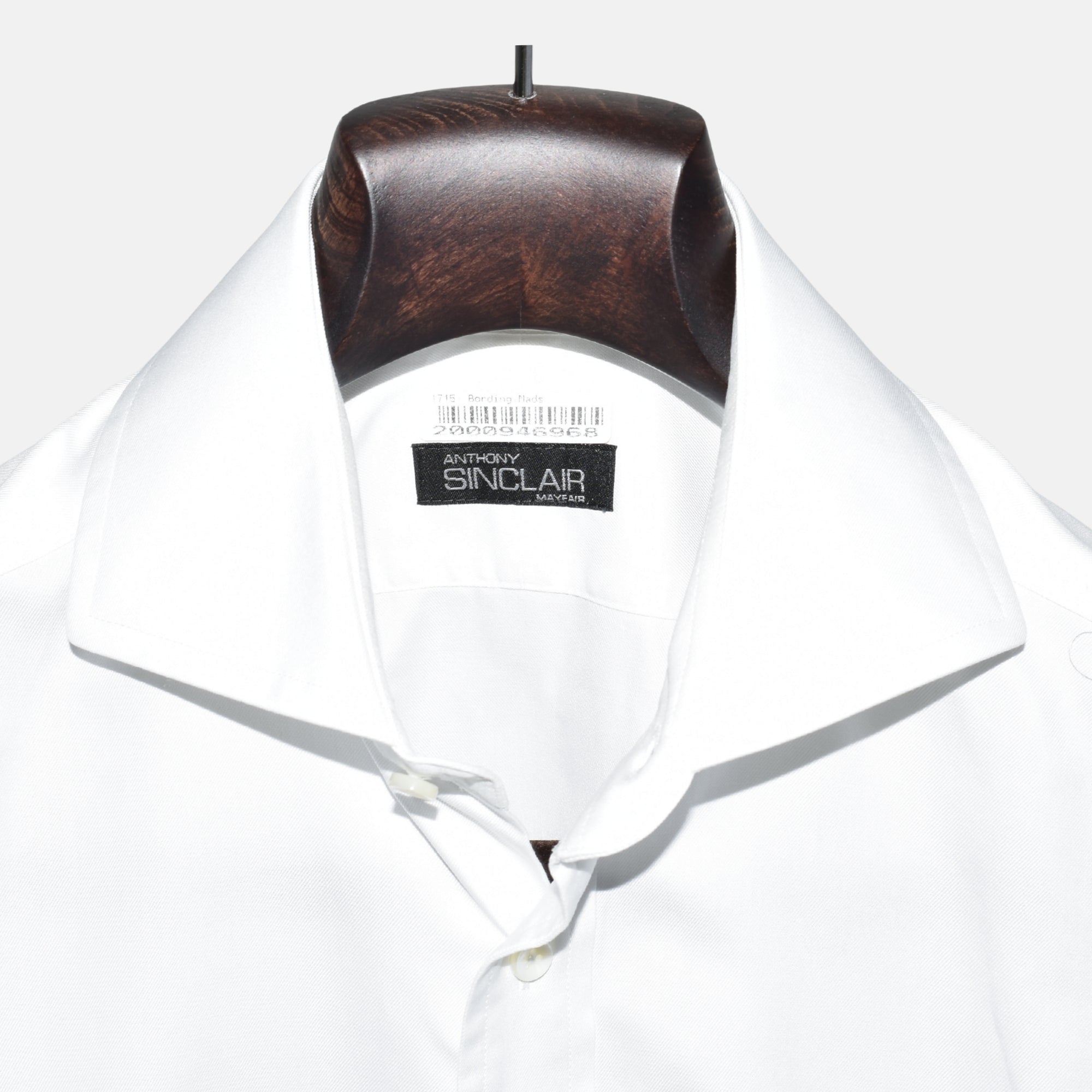 White Cufflinks Shirt made of Cotton (EU 39)