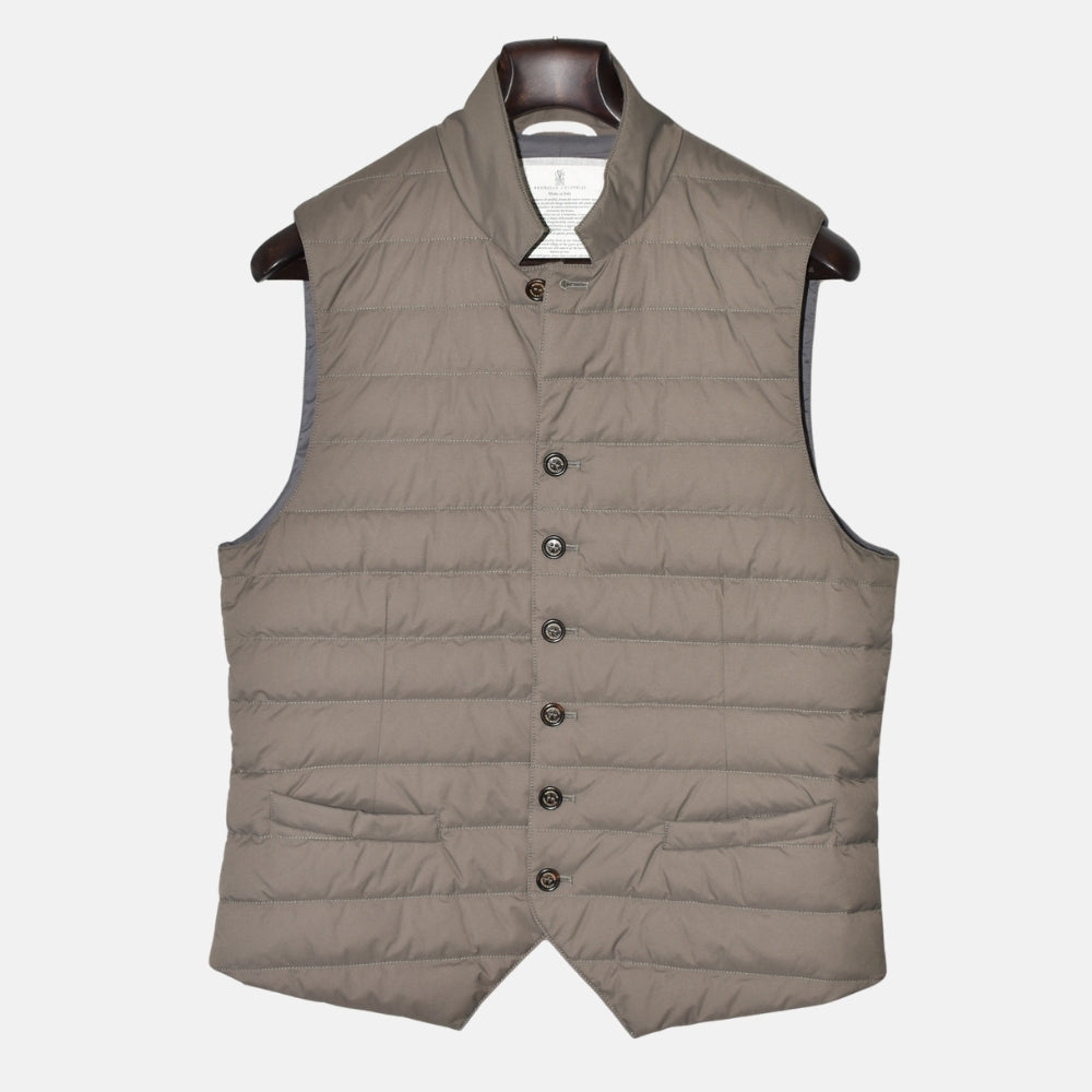Brown Down Vest (L)
