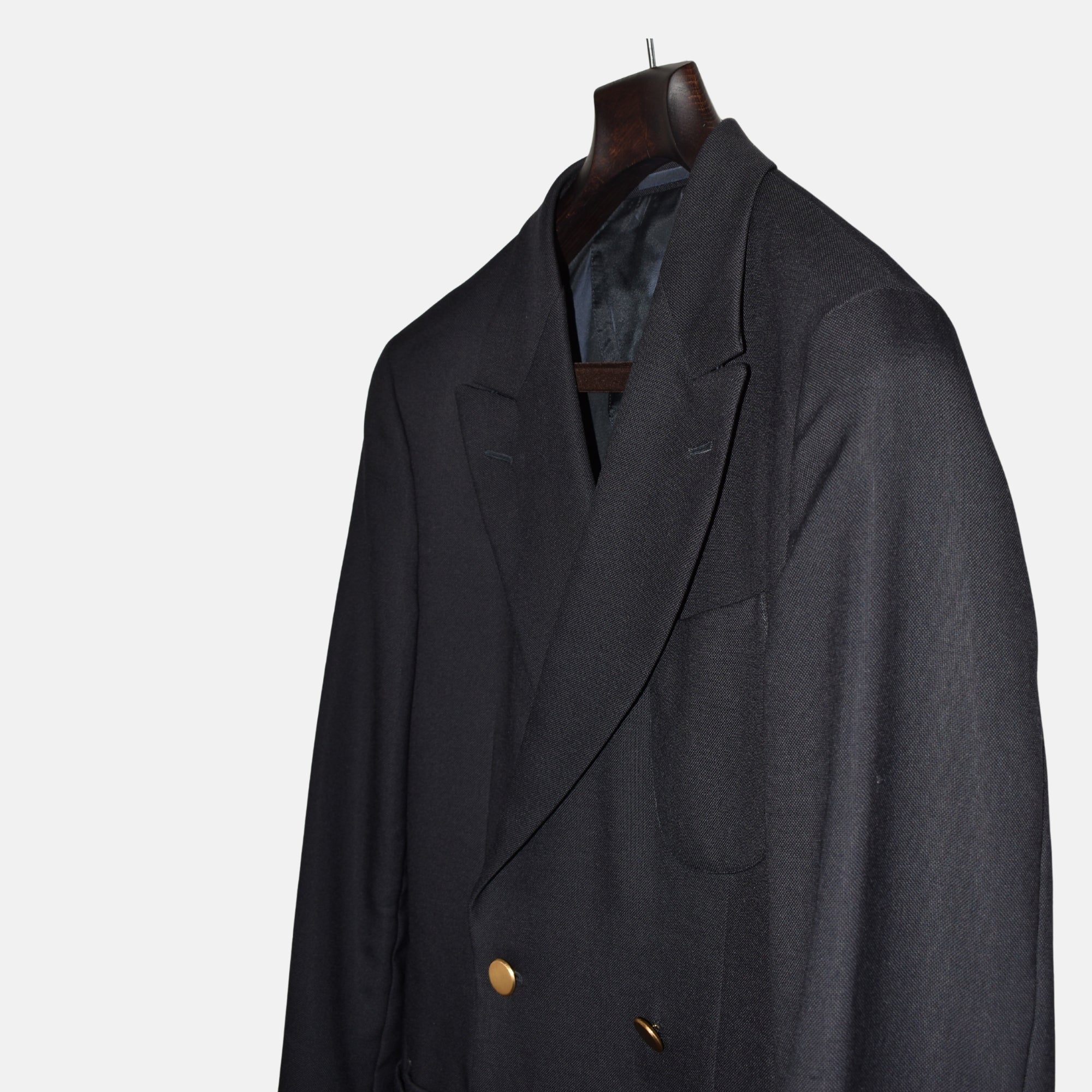 Midnight Blue Double Breasted Blazer made of Wool (EU 50)