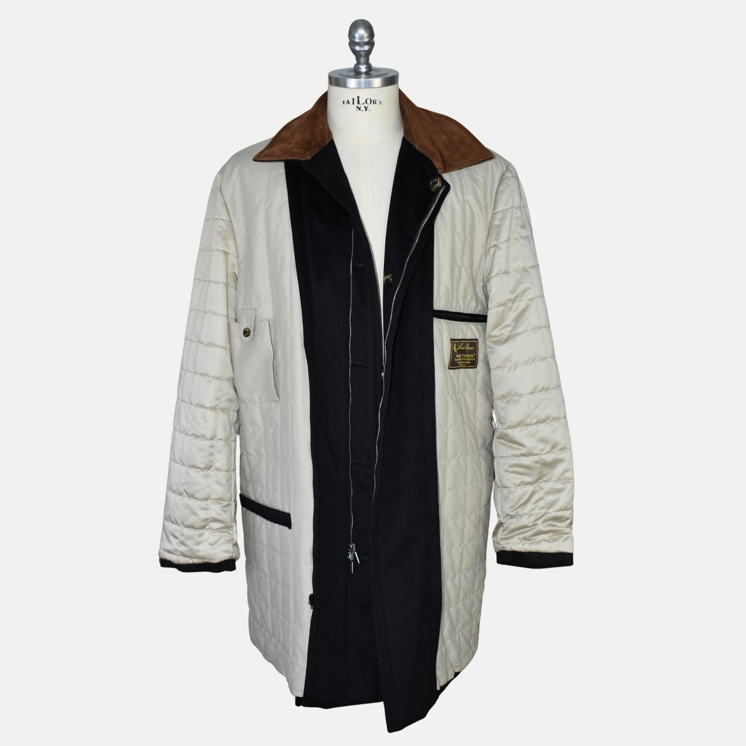Black Beaver Lined "Storm System" Parka made of Cashmere (L)