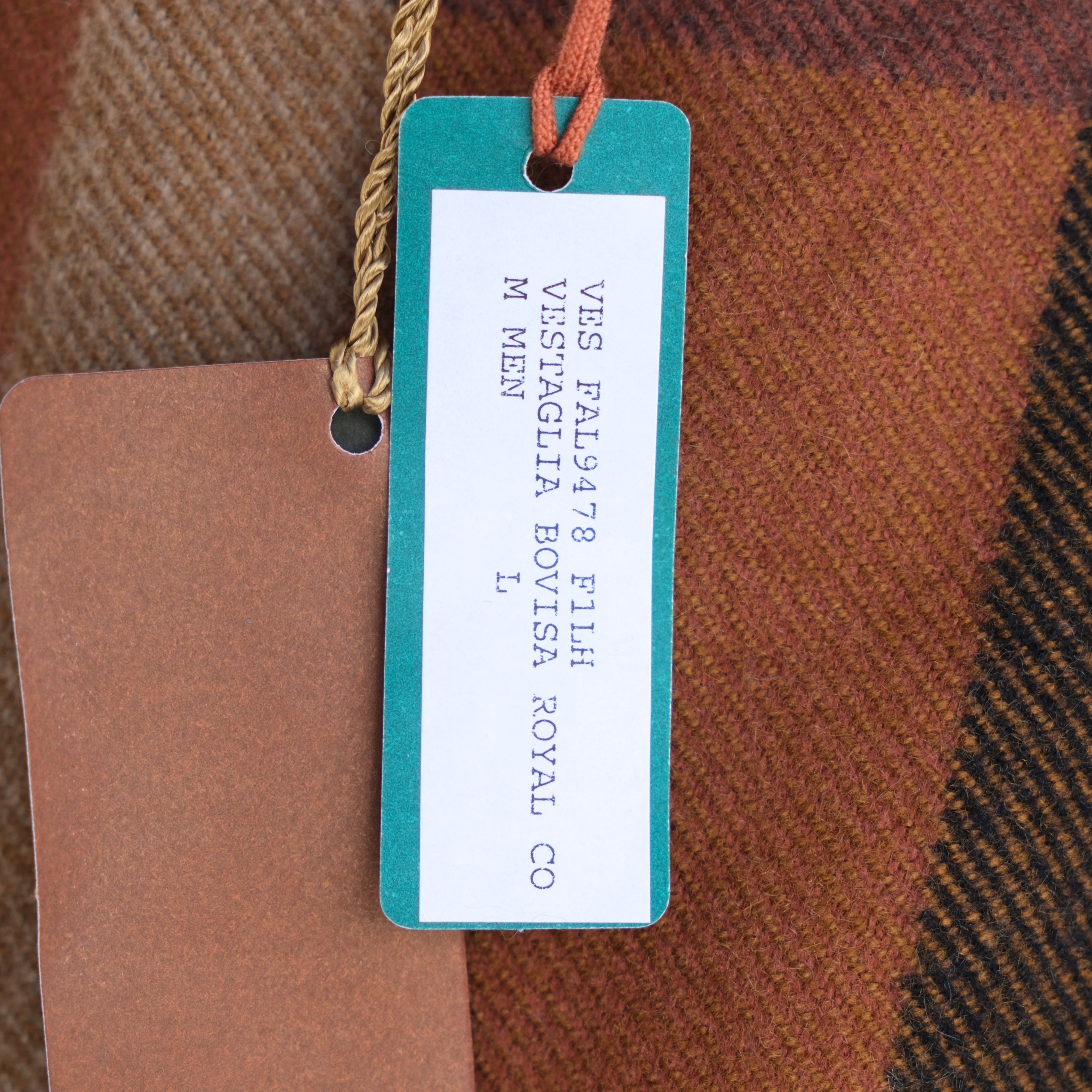 Multicoloured Checkered Coat made of Cashmere (S/L)