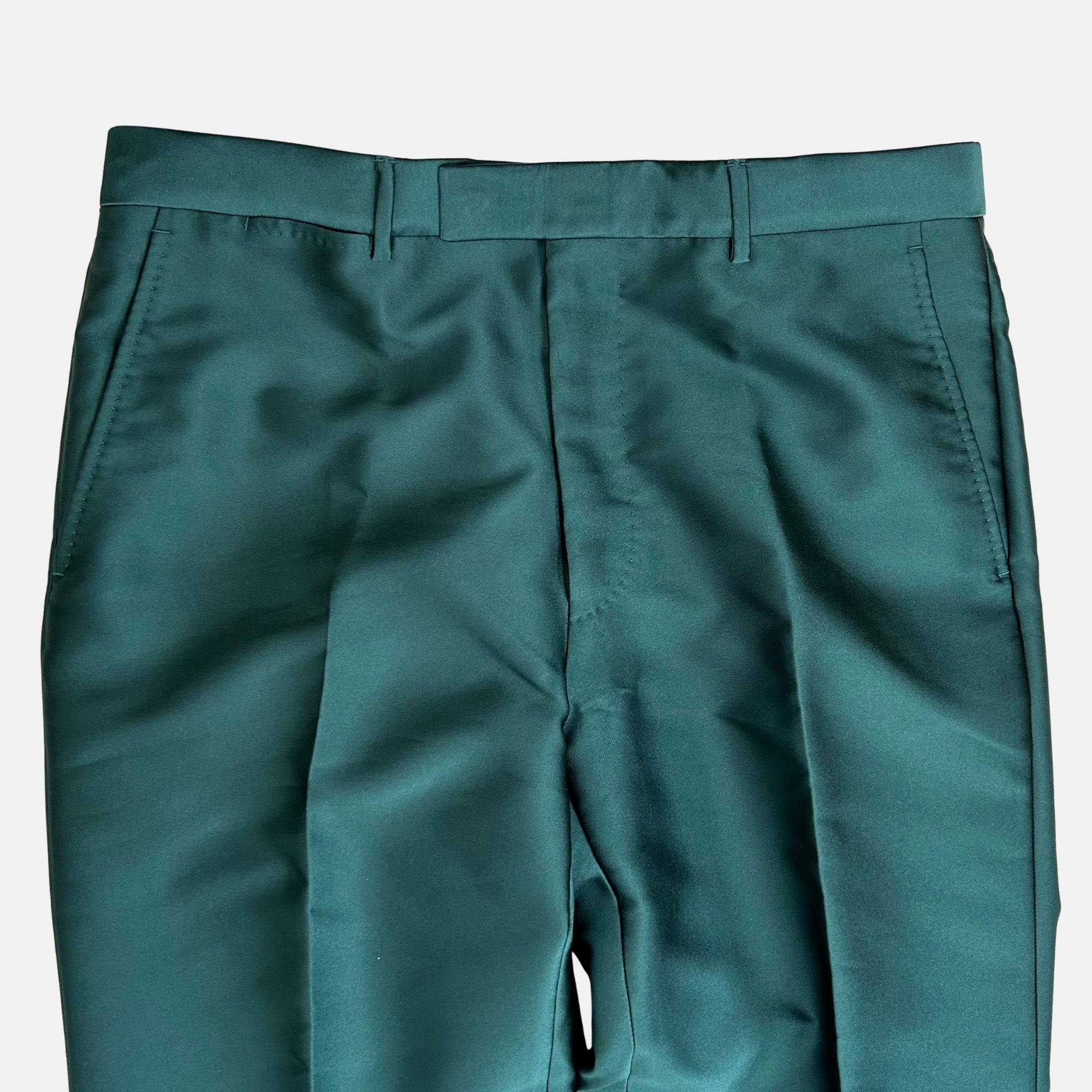 Green Pants made of Polyester/Silk (EU 48, EU 50)