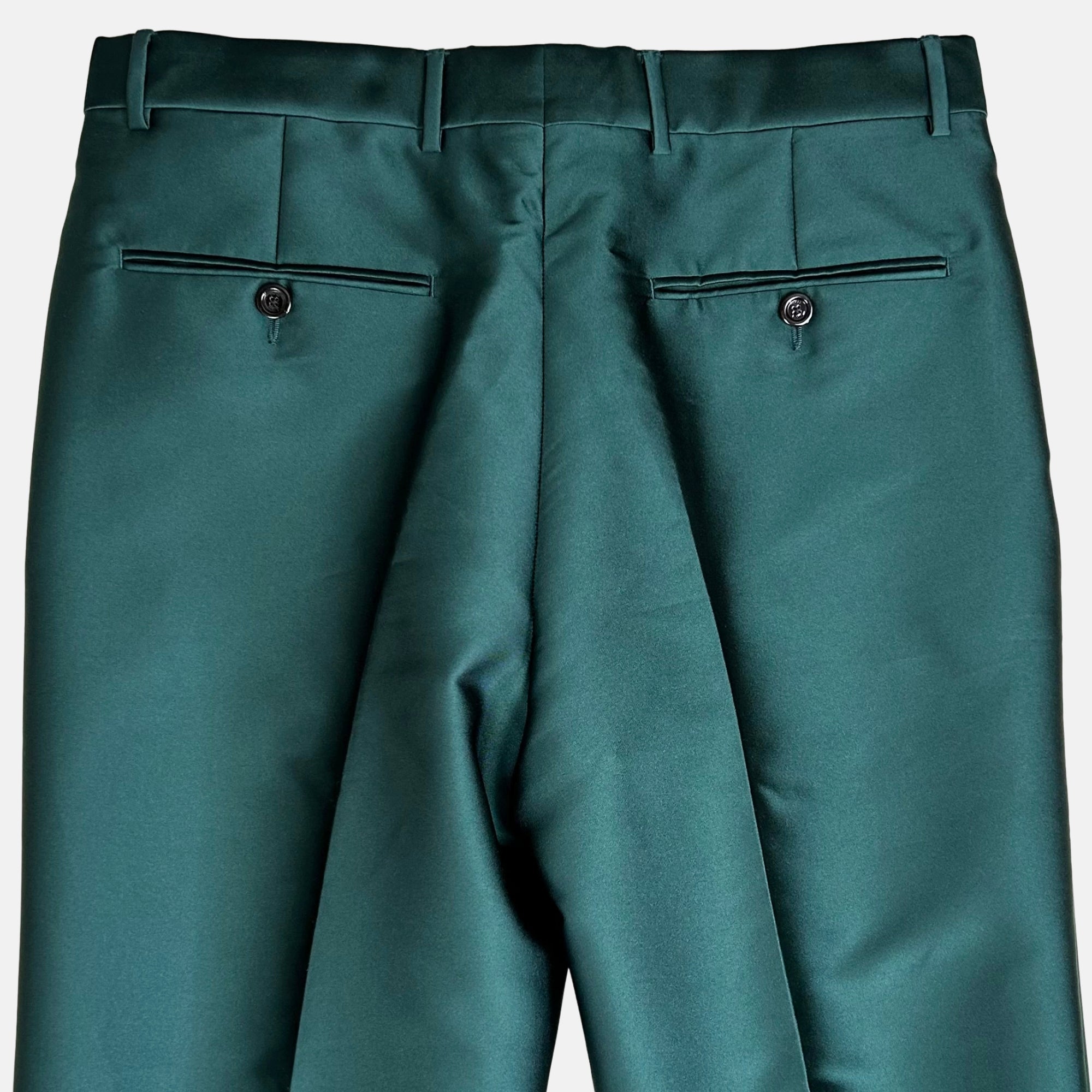Green Pants made of Polyester/Silk (EU 48, EU 50)