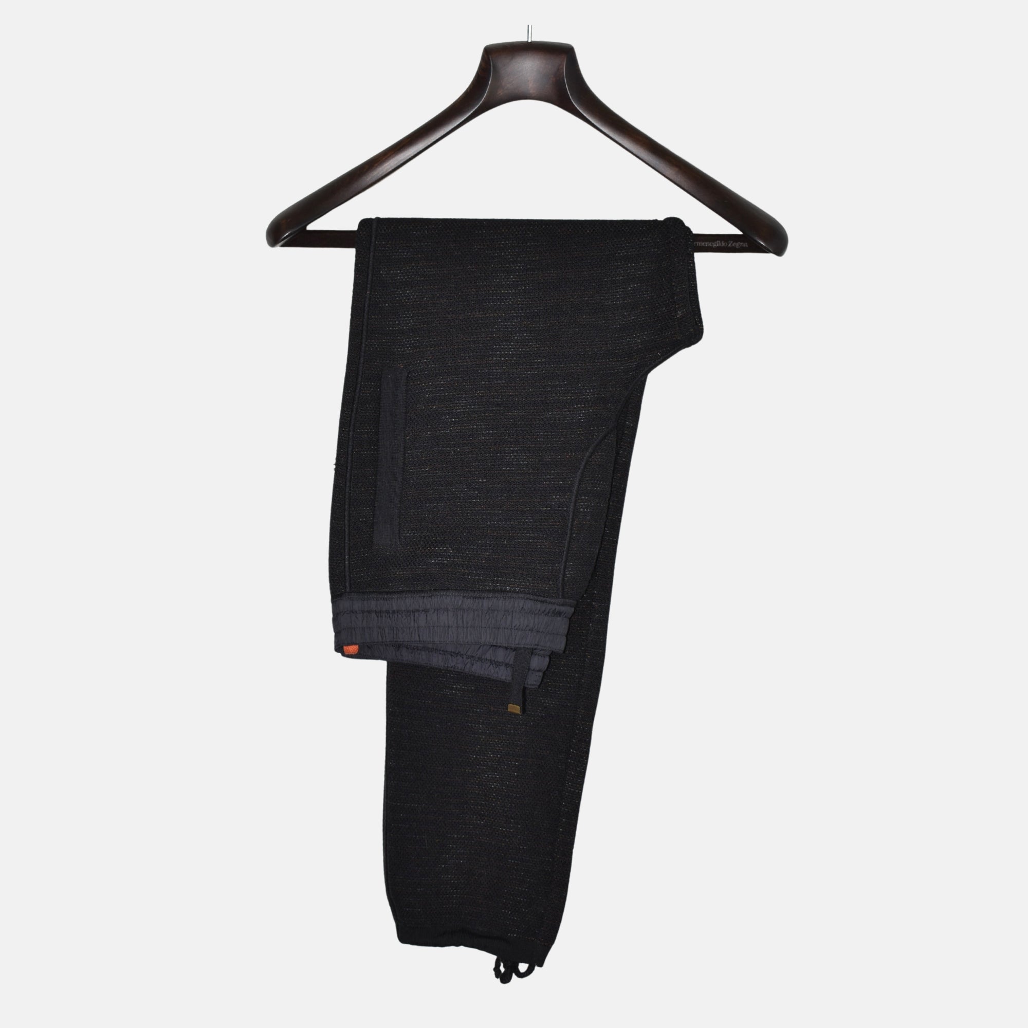 Black Jogg Pants made of Wool (EU 48)