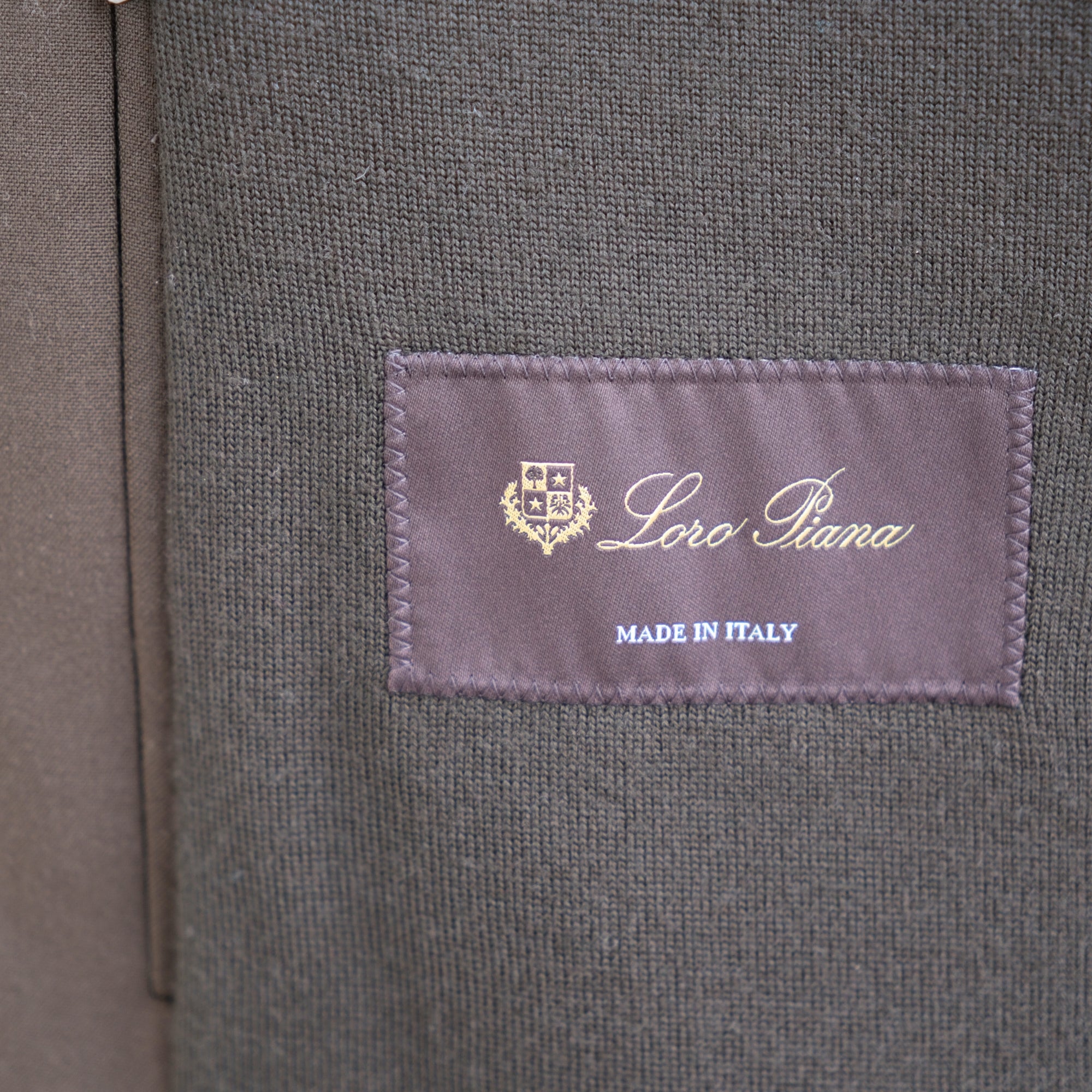 Brown Hooded Jacket made of Virgin Wool (L)