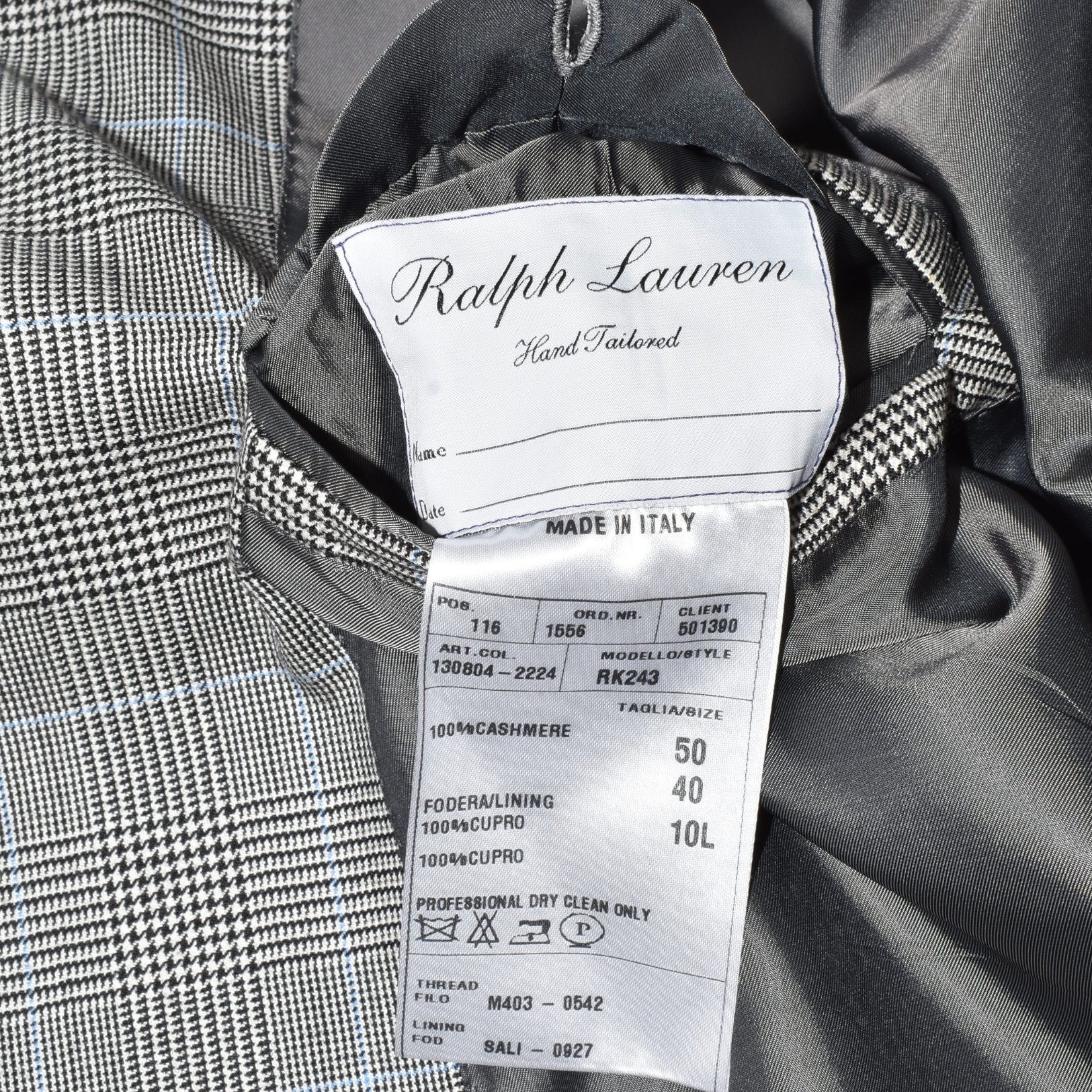 Double Breasted Cashmere Blazer (EU 50)
