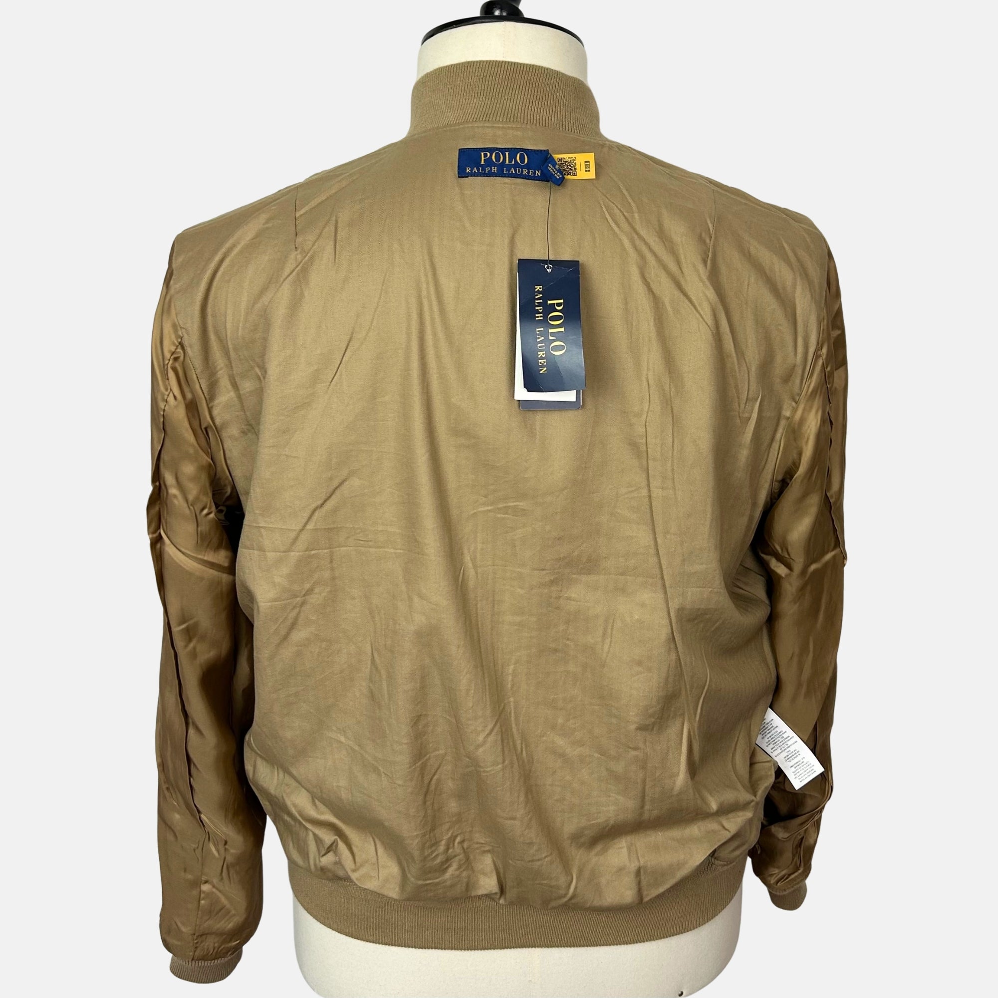 Khaki Bomber Jacket made of Suede (XXL)