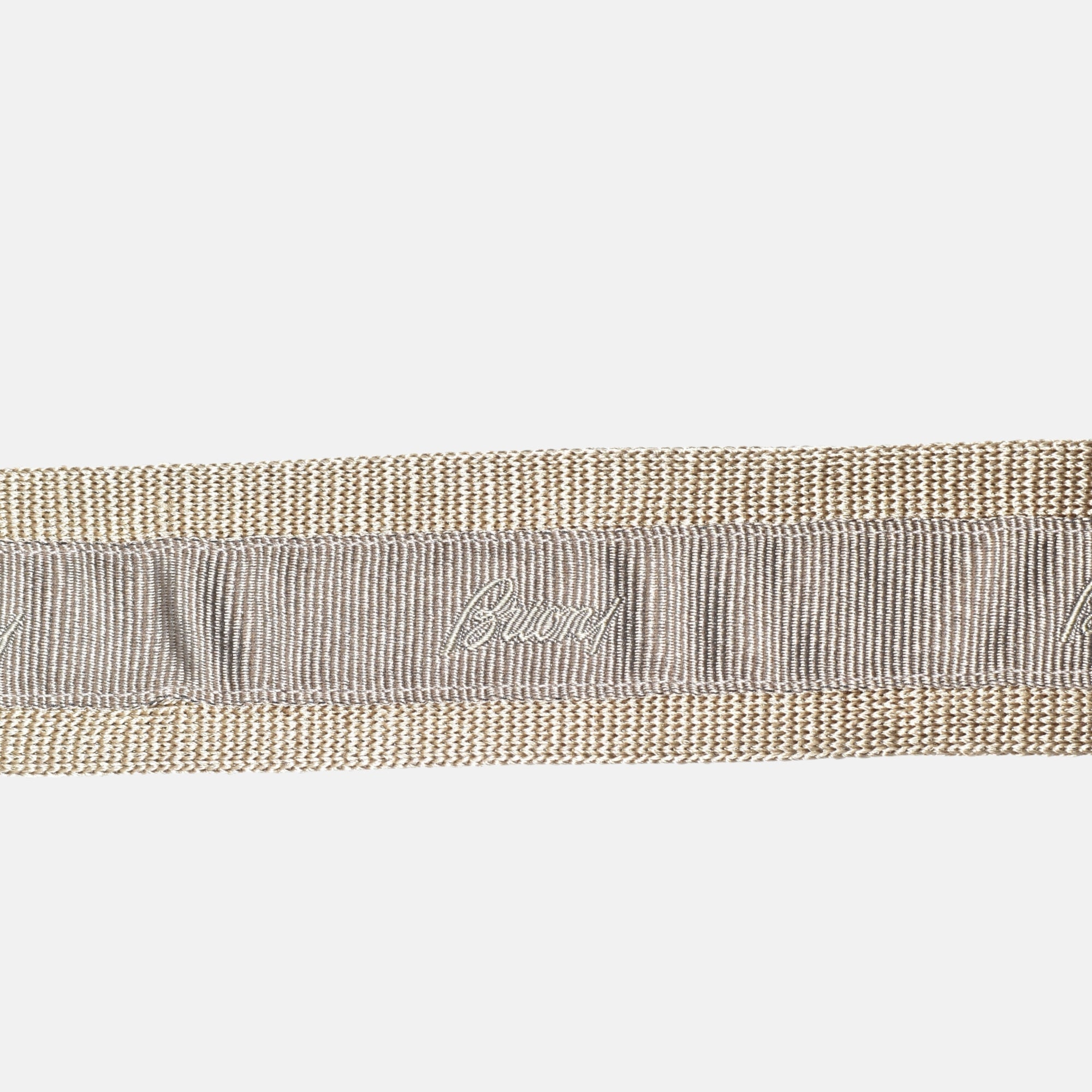 Golden Knitted Silk Tie