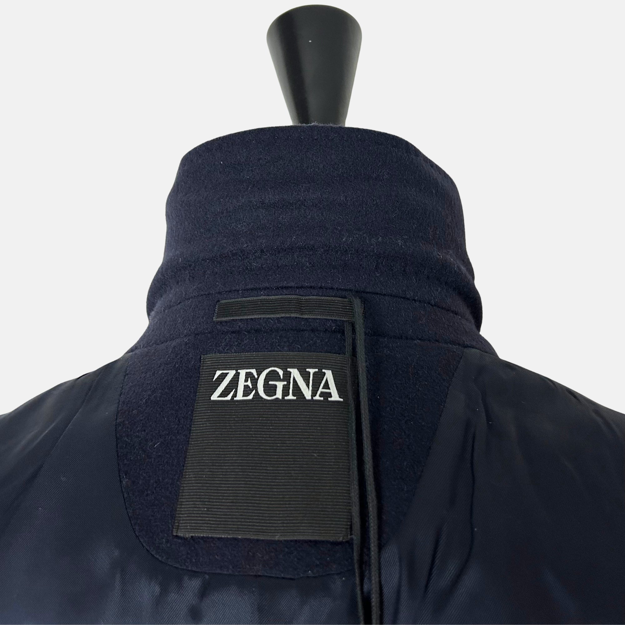 Navy Coat made of Wool/Cashmere/Elastane (EU 52)