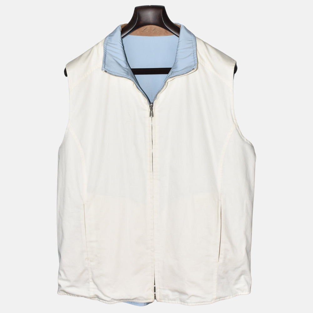 Light Blue-Offwhite Reversible Vest (XL)