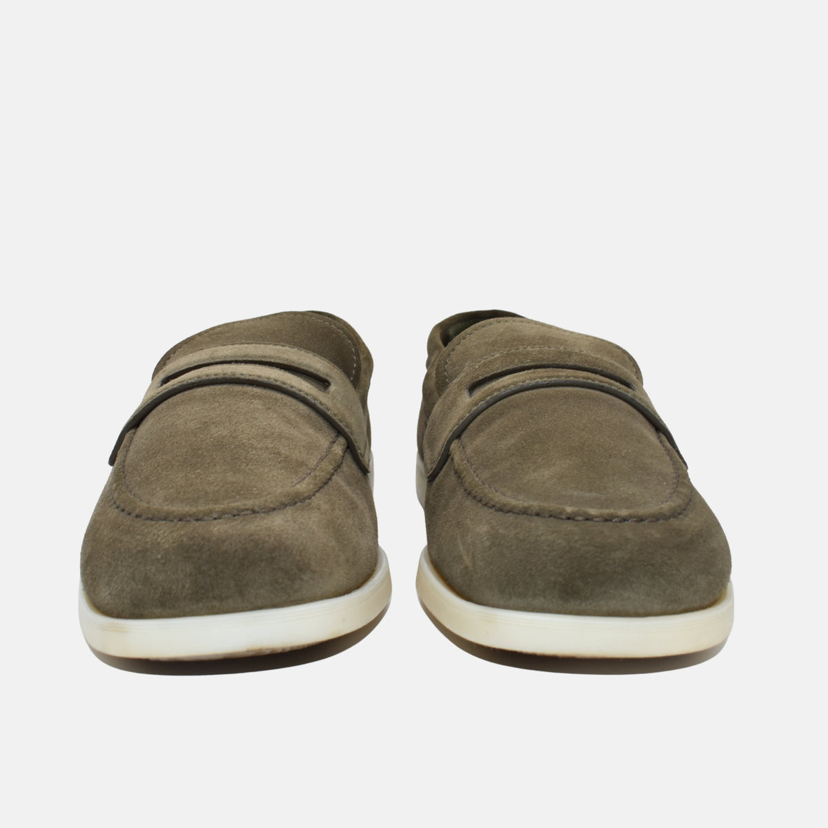 Khaki Suede Loafers (EU 43)