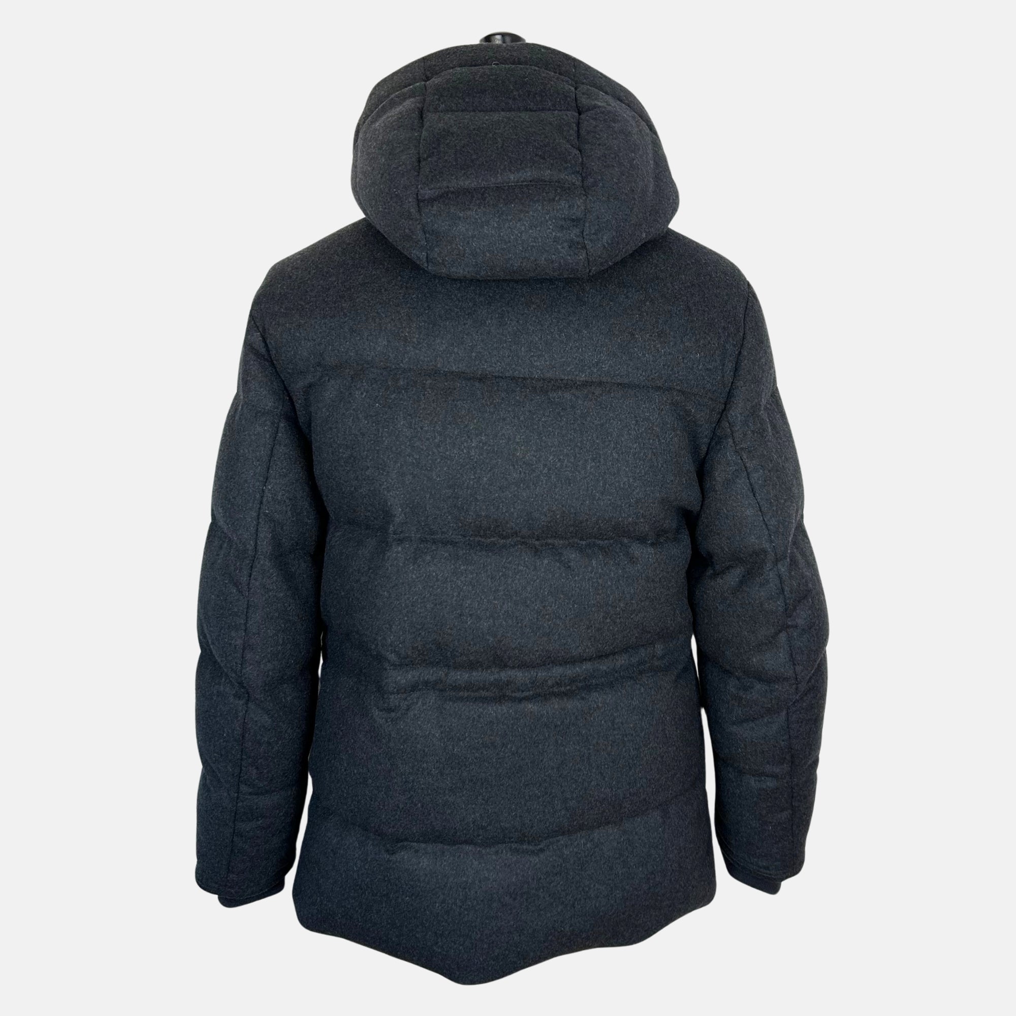 Charcoal  Down Jacket made of Wool/Nylon (M)